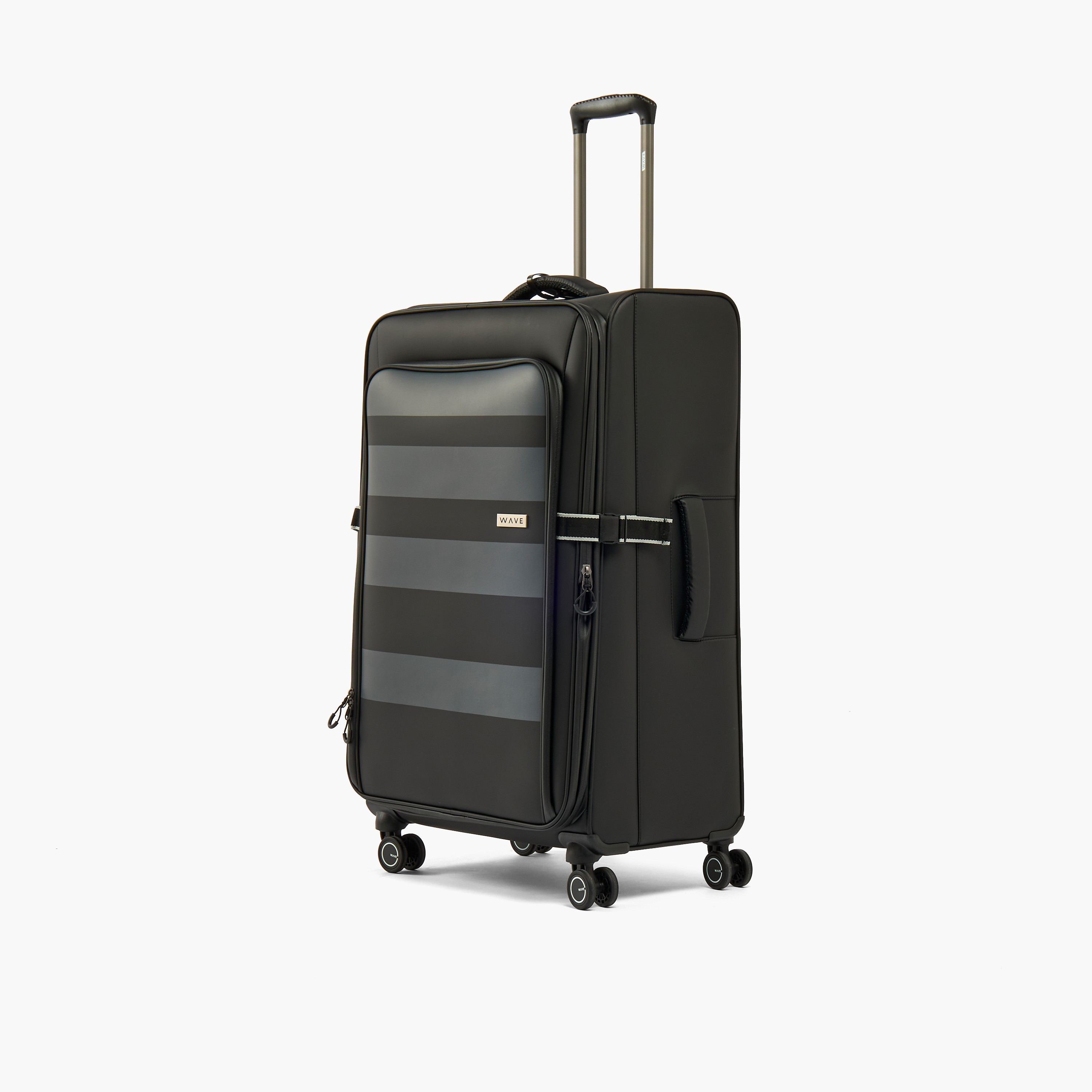 شنطة ترولي ناعمة مخطط بمقبض قابل للسحب من ويف-travel-luggagesandbags-luggage-image-1