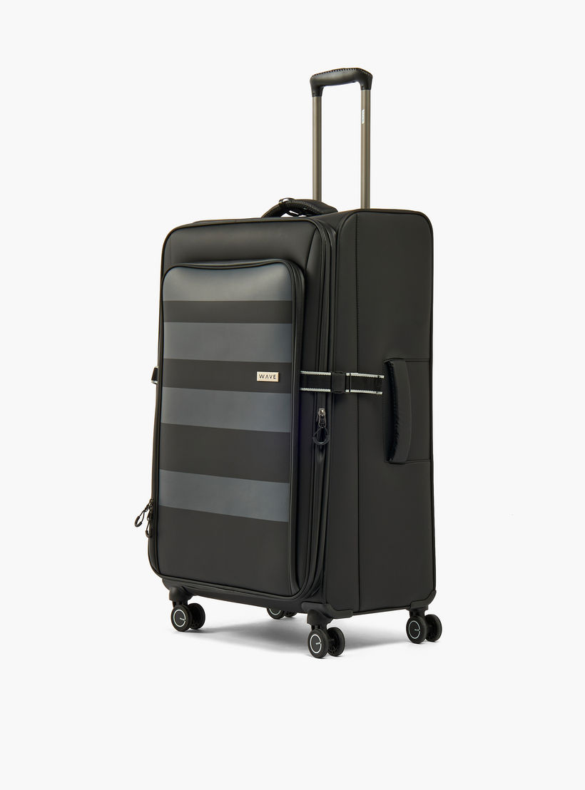 شنطة ترولي ناعمة مخطط بمقبض قابل للسحب من ويف-travel-luggagesandbags-luggage-image-1