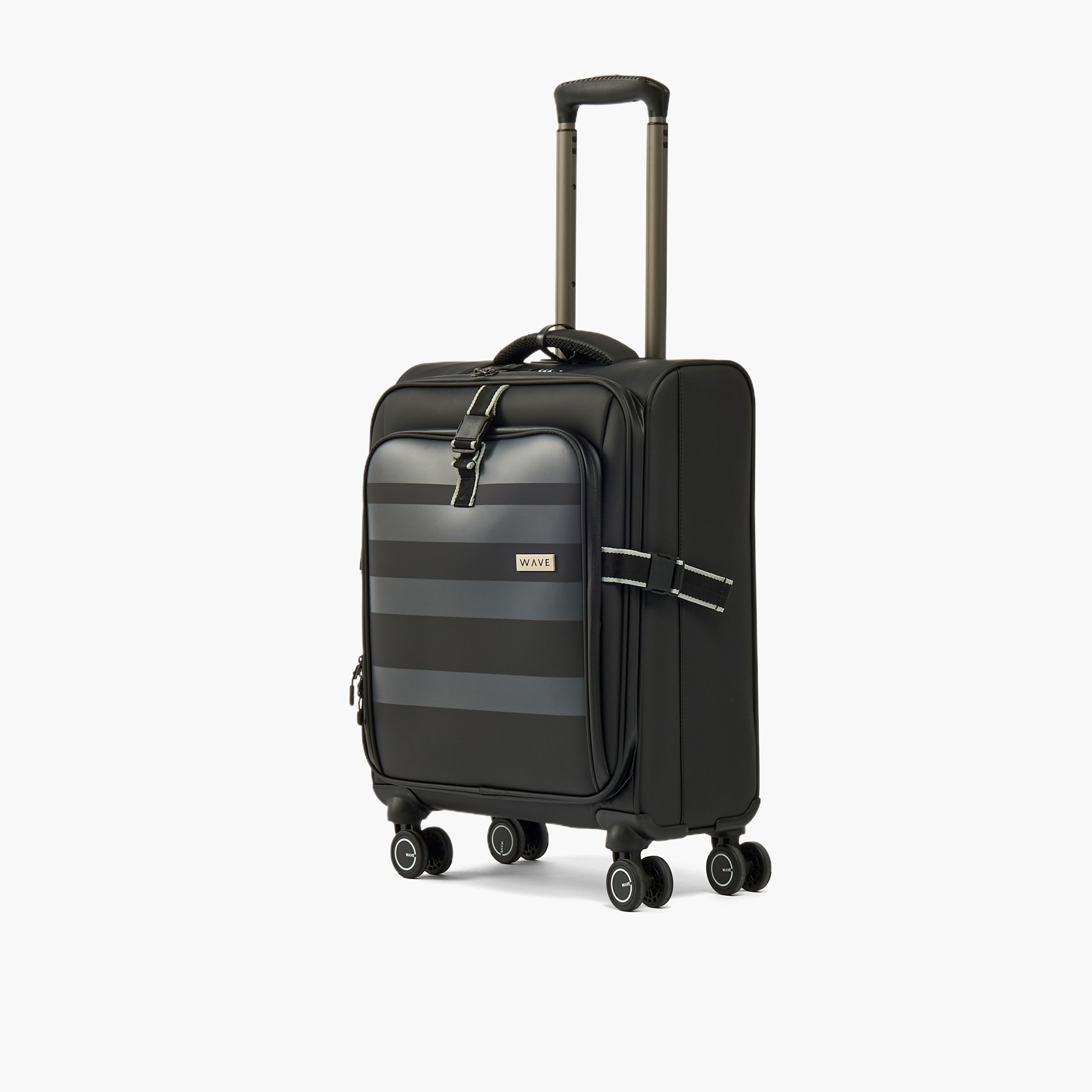 شنطة سفر ترولي لينة مخططة بمقبض قابل للسحب من ويف-travel-luggagesandbags-luggage-image-1