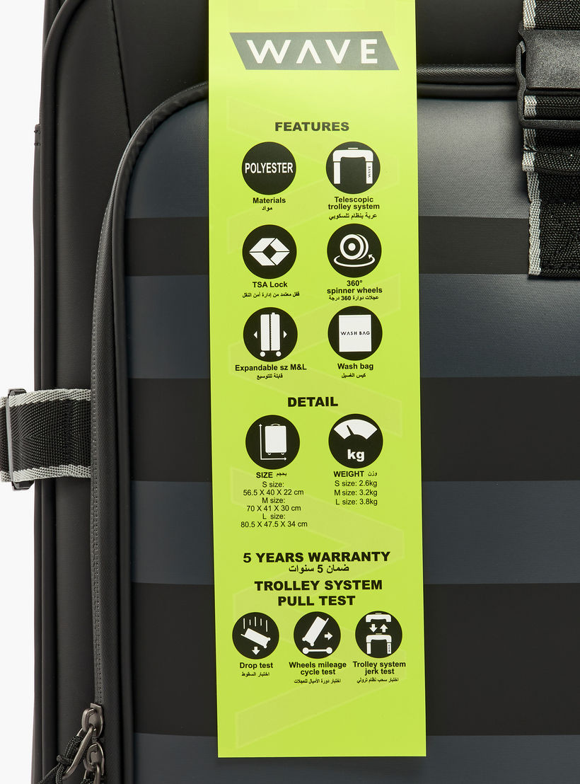 شنطة سفر ترولي لينة مخططة بمقبض قابل للسحب من ويف-travel-luggagesandbags-luggage-image-12