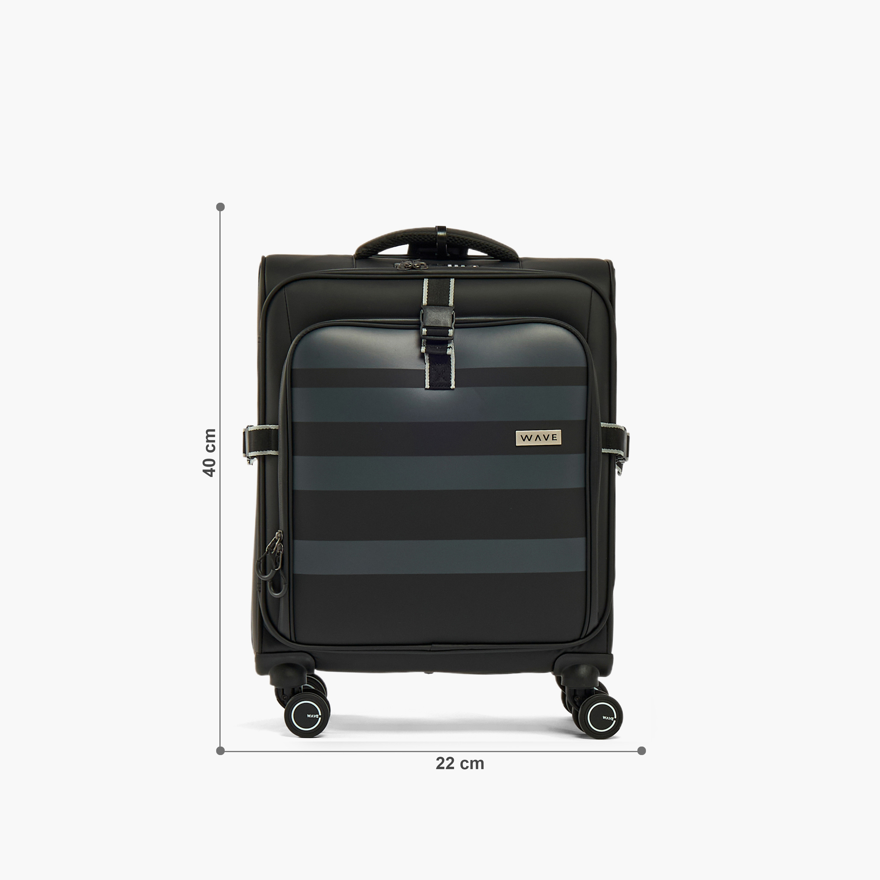 شنطة سفر ترولي لينة مخططة بمقبض قابل للسحب من ويف-travel-luggagesandbags-luggage-image-2