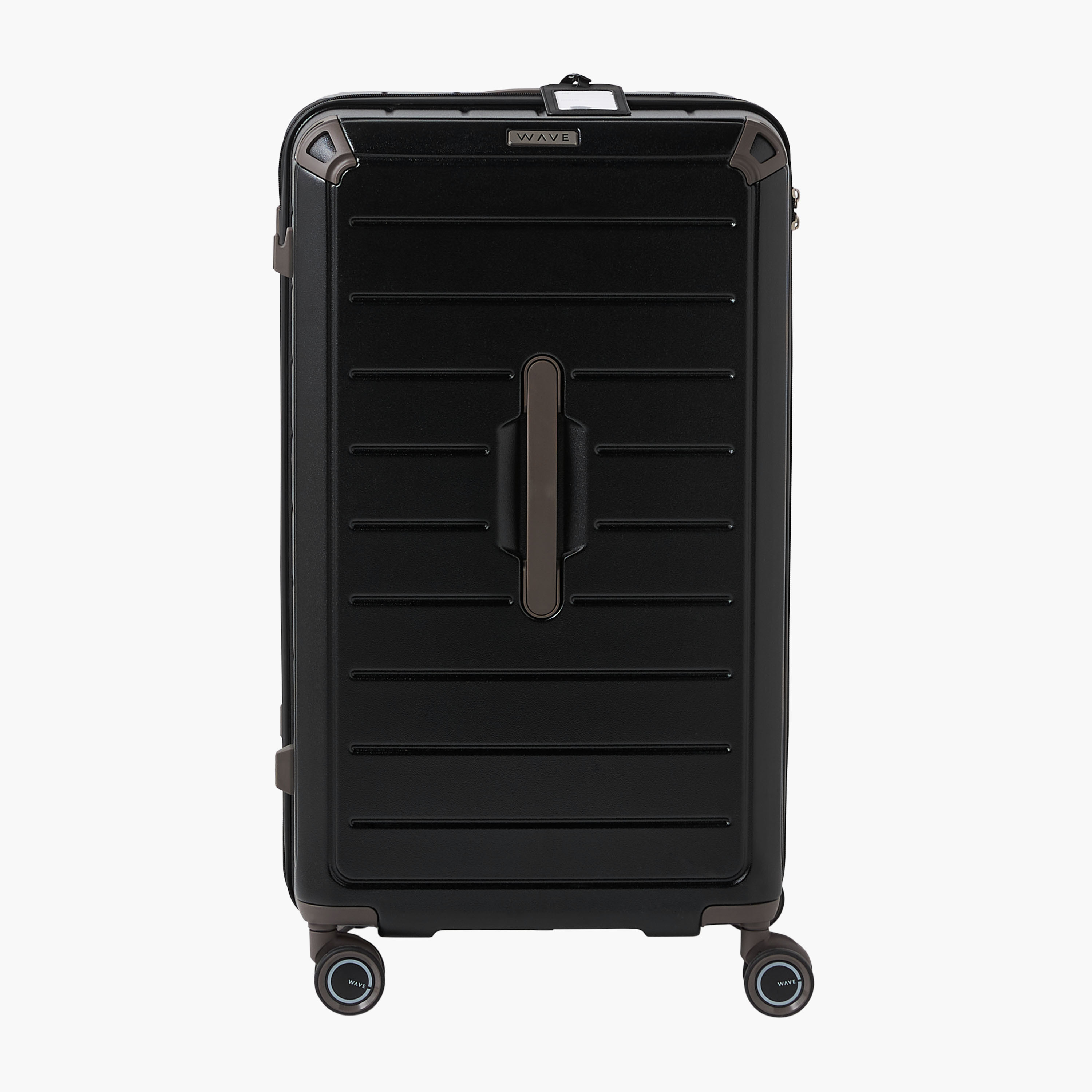 WAVE Textured Hardcase Luggage Trolley with Retractable Handle-travel-luggagesandbags-luggage-image-3