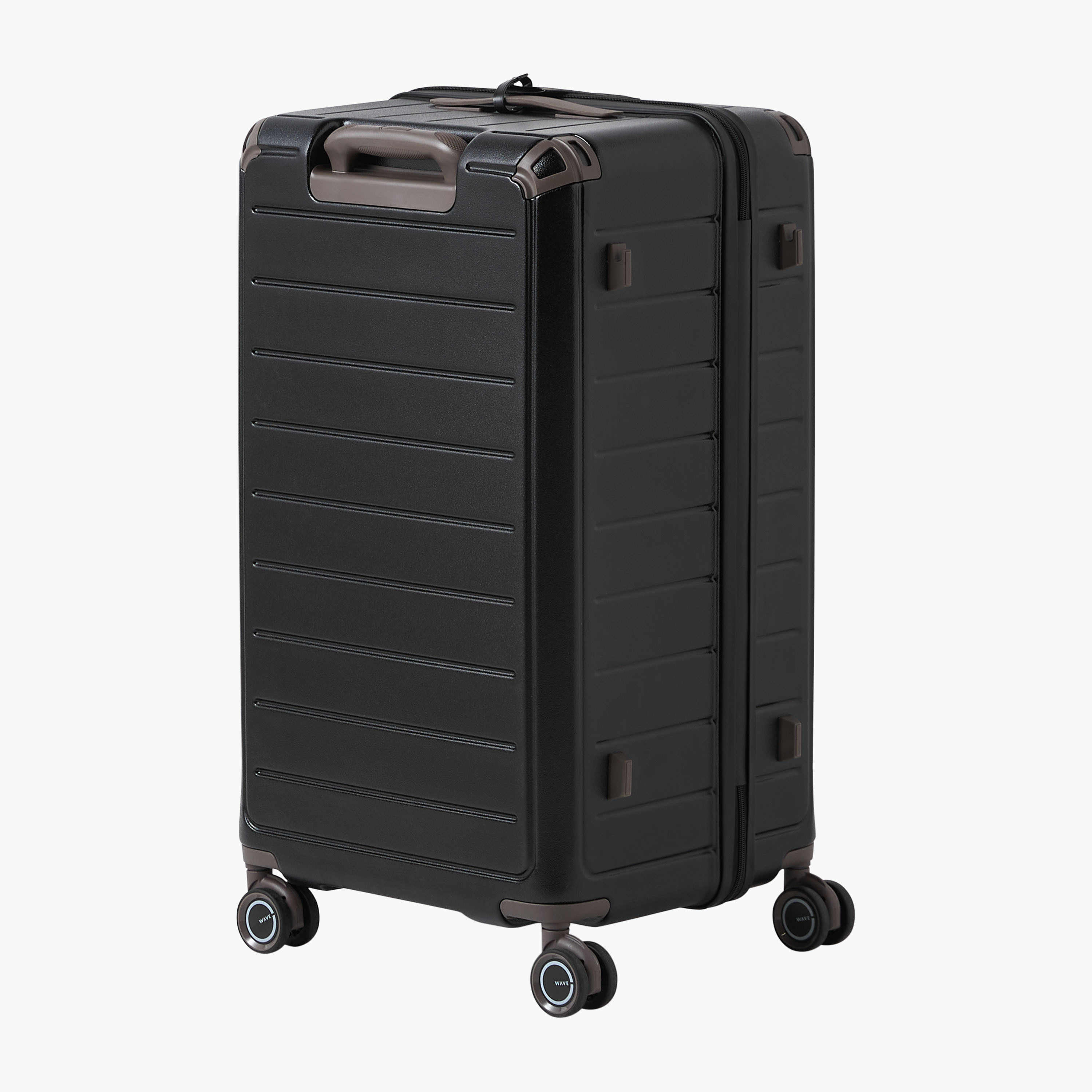 WAVE Textured Hardcase Luggage Trolley with Retractable Handle-travel-luggagesandbags-luggage-image-4