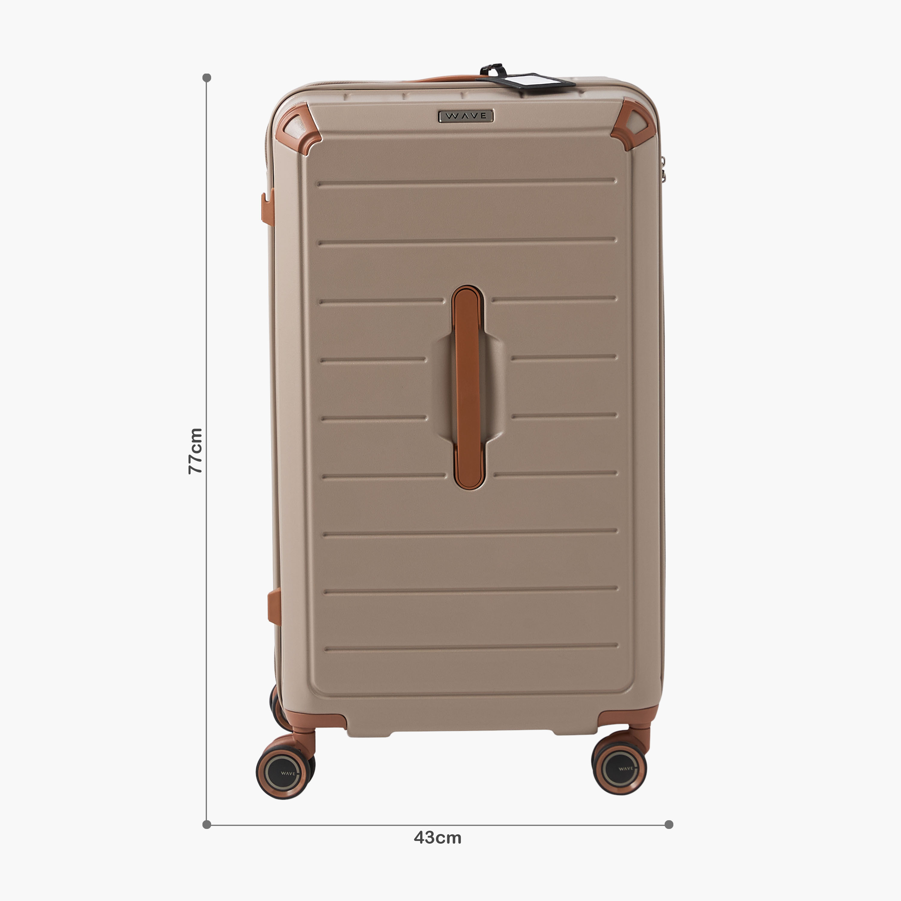 شنطة سفر صلبة بارزة الملمس بعجلات ومقبض قابل للسحب من ويف-travel-luggagesandbags-luggage-image-2