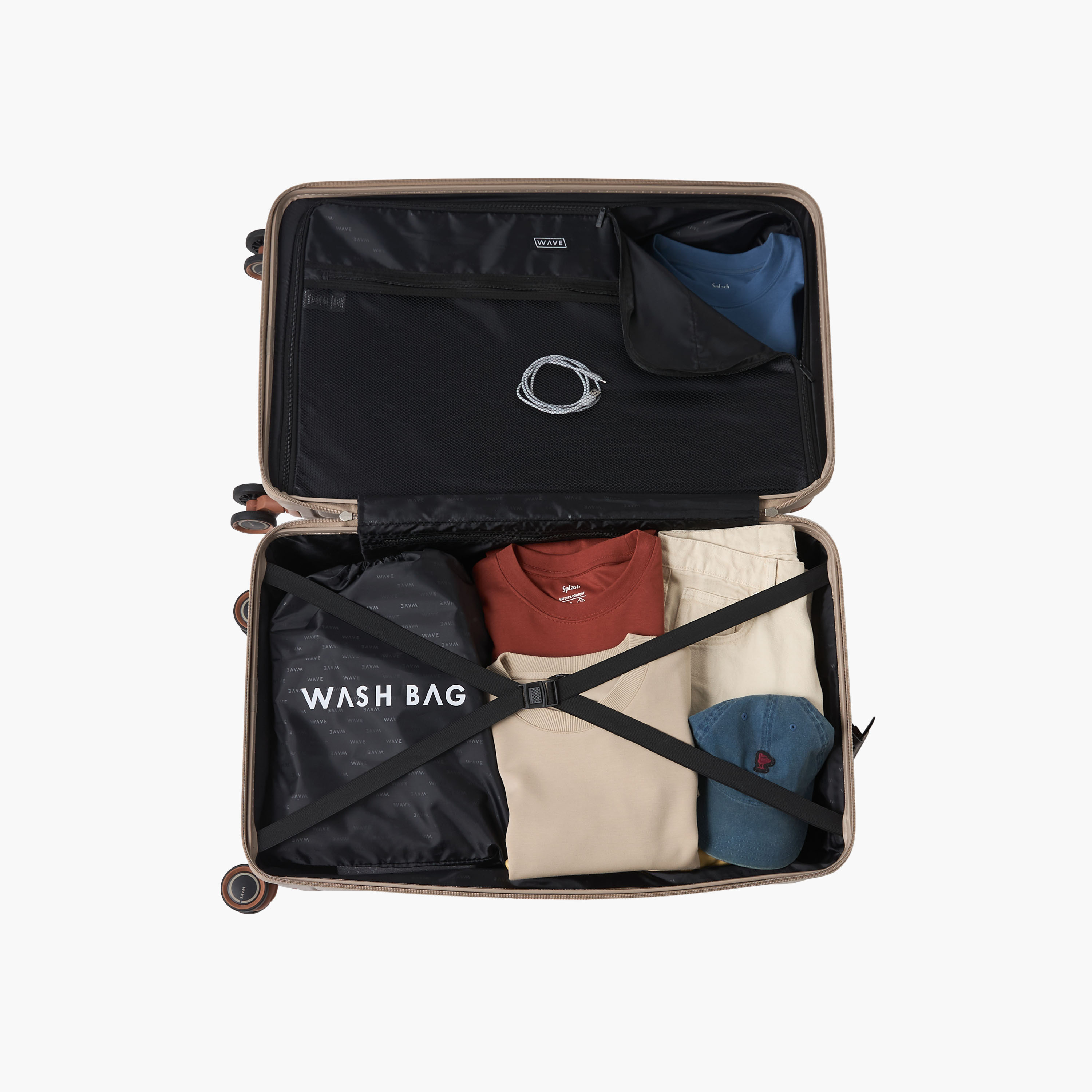 شنطة سفر صلبة بارزة الملمس بعجلات ومقبض قابل للسحب من ويف-travel-luggagesandbags-luggage-image-9