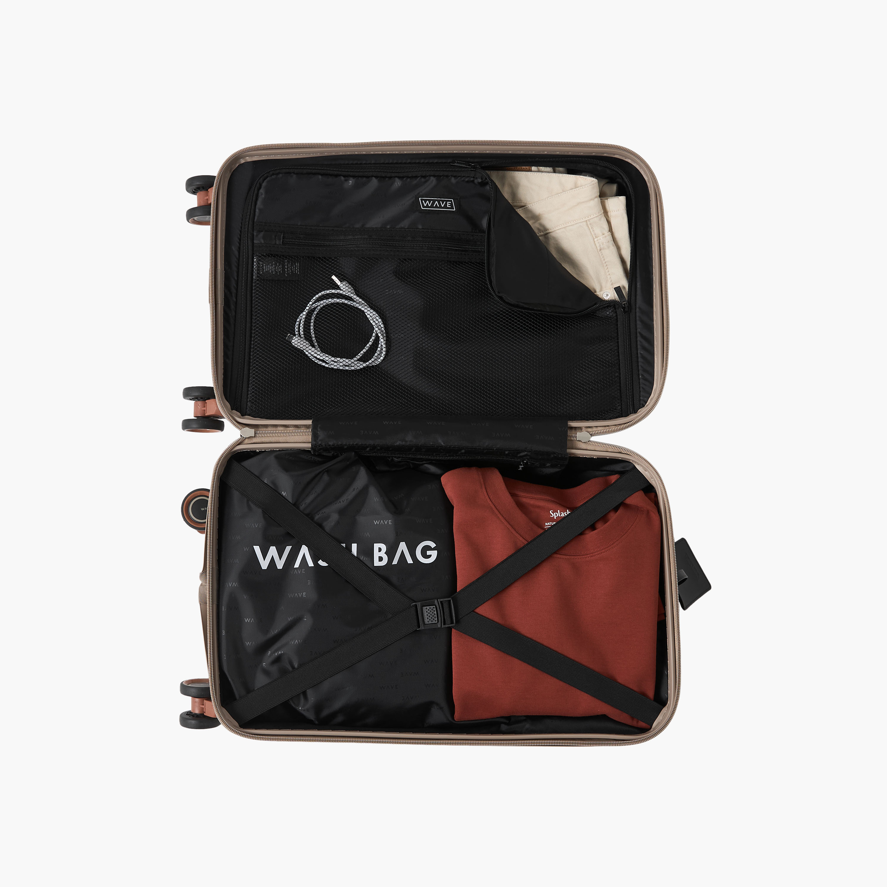 شنطة سفر صلبة بارزة الملمس بعجلات ومقبض قابل للسحب من ويف-travel-luggagesandbags-luggage-image-10