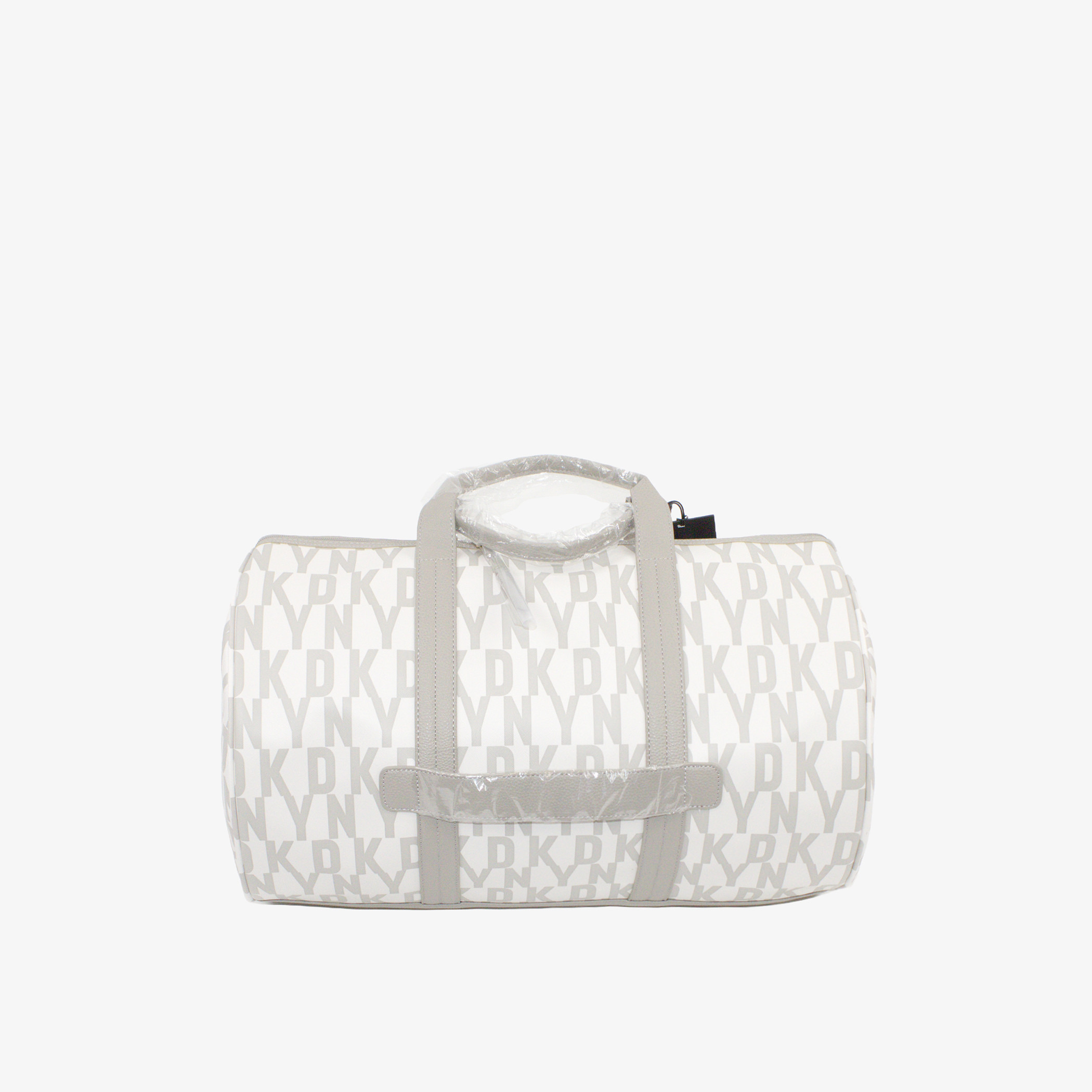 DKNY Monogram Print Duffel Bag with Double Handle and Zip Closure-travel-luggagesandbags-dufflebags-image-3