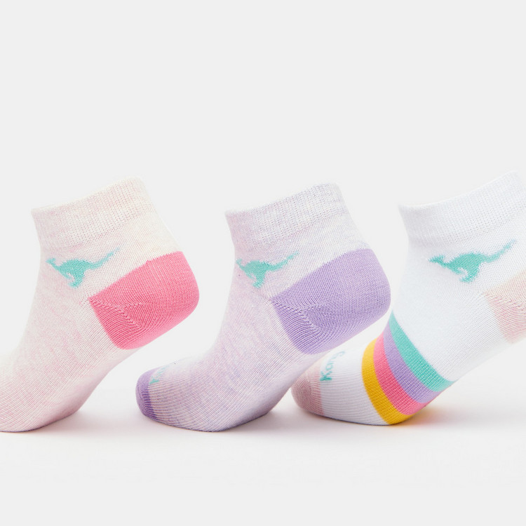 KangaRoos Printed Ankle Length Socks - Set of 3