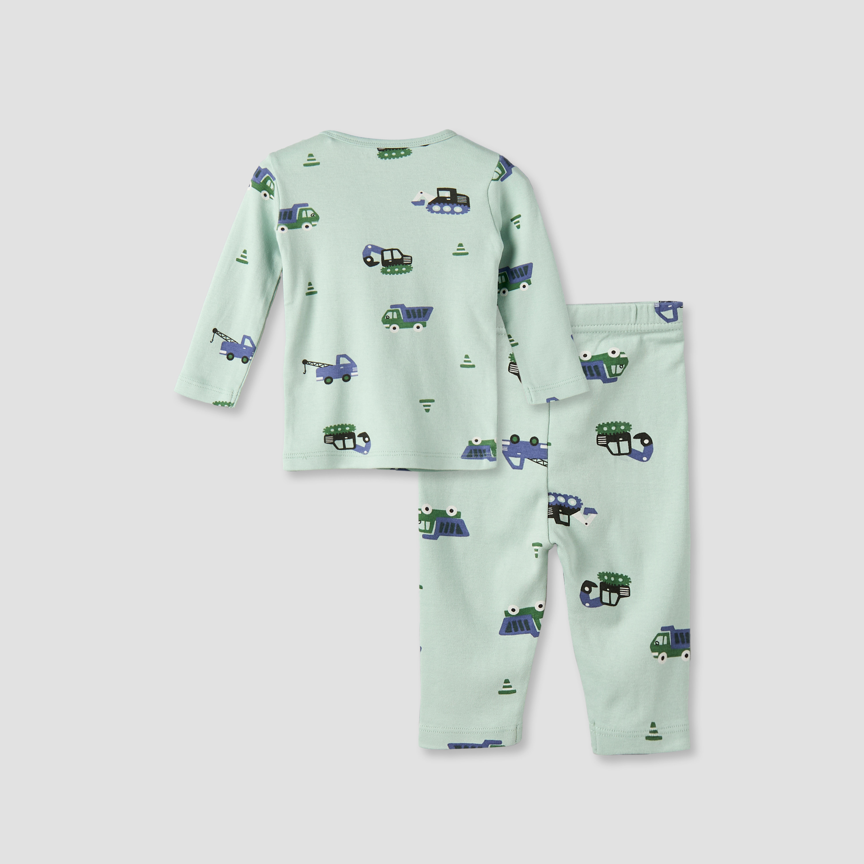 طقم بيجاما قطن بطبعات مركبات وياقة مستديرة وأكمام طويلة من جونيورز-baby-boys-clothing-nightwear-pyjamasets-image-5