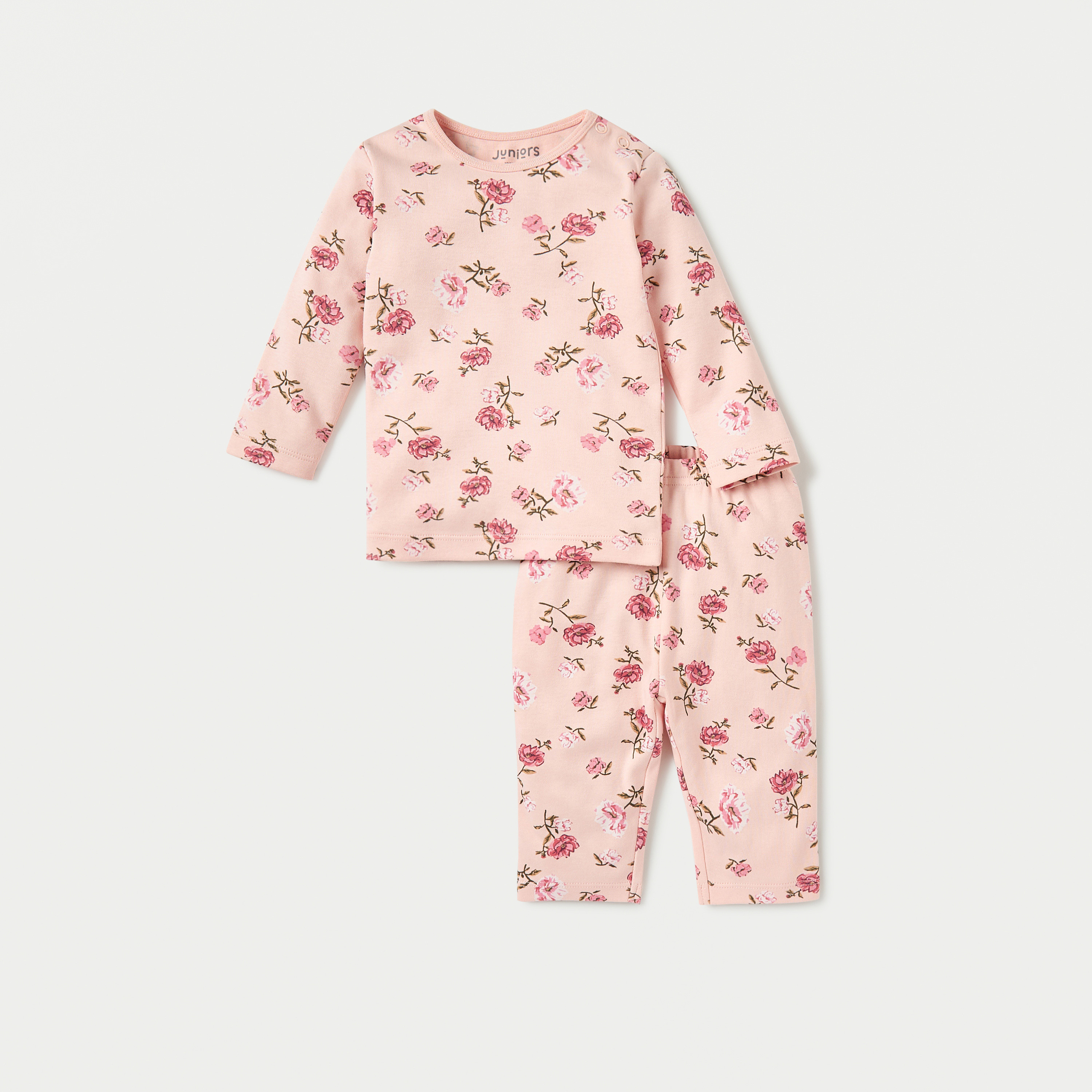 Juniors Printed T-shirt and Pyjama Set-baby-boys-clothing-nightwear-pyjamasets-image-1