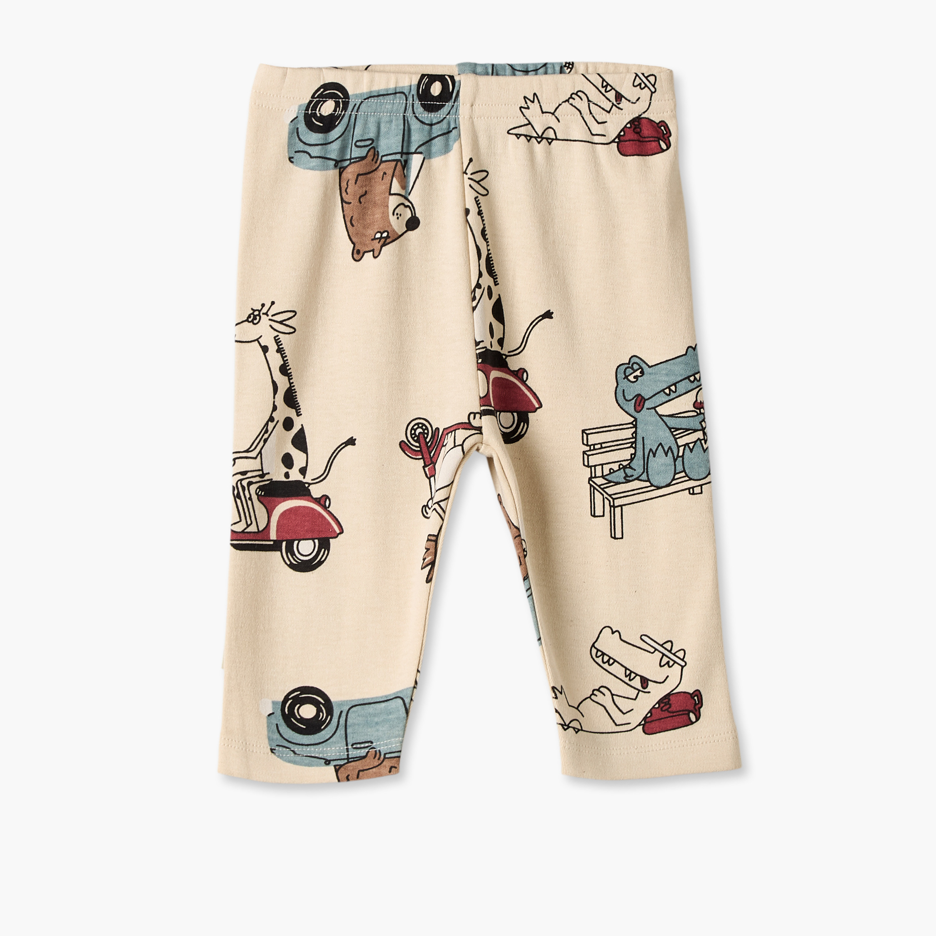 Juniors Crew Neck Long Sleeves Pyjama Set with Safari Print-baby-boys-clothing-nightwear-pyjamasets-image-5