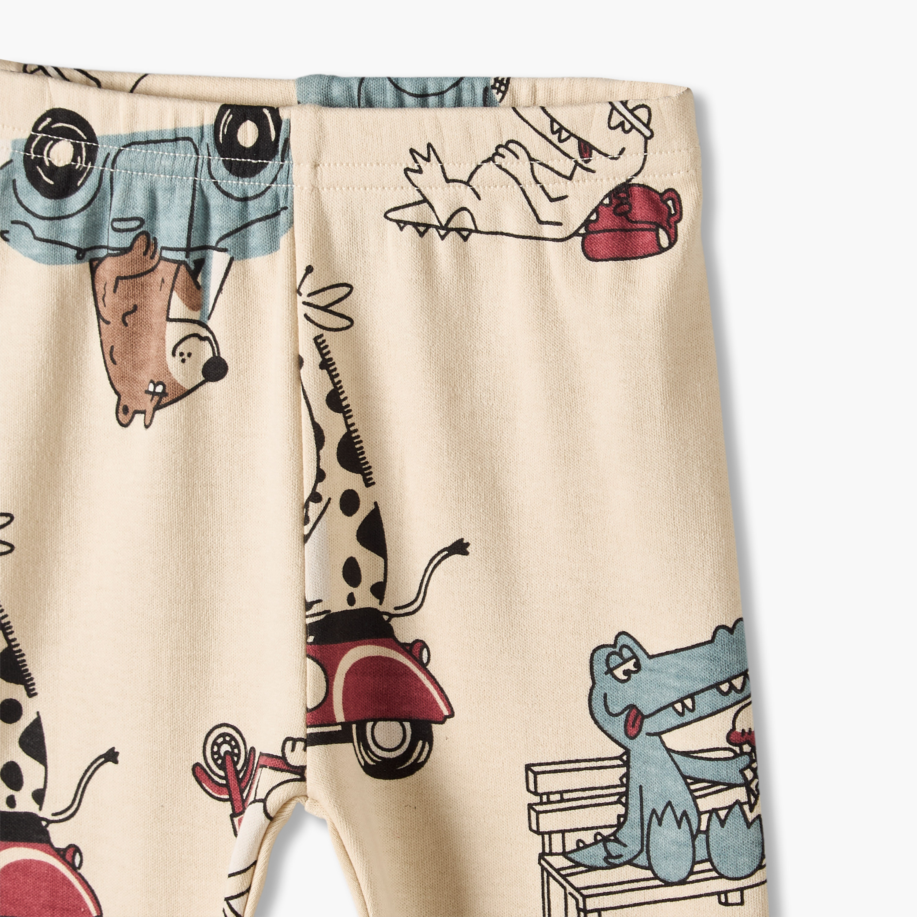 Juniors Crew Neck Long Sleeves Pyjama Set with Safari Print-baby-boys-clothing-nightwear-pyjamasets-image-9