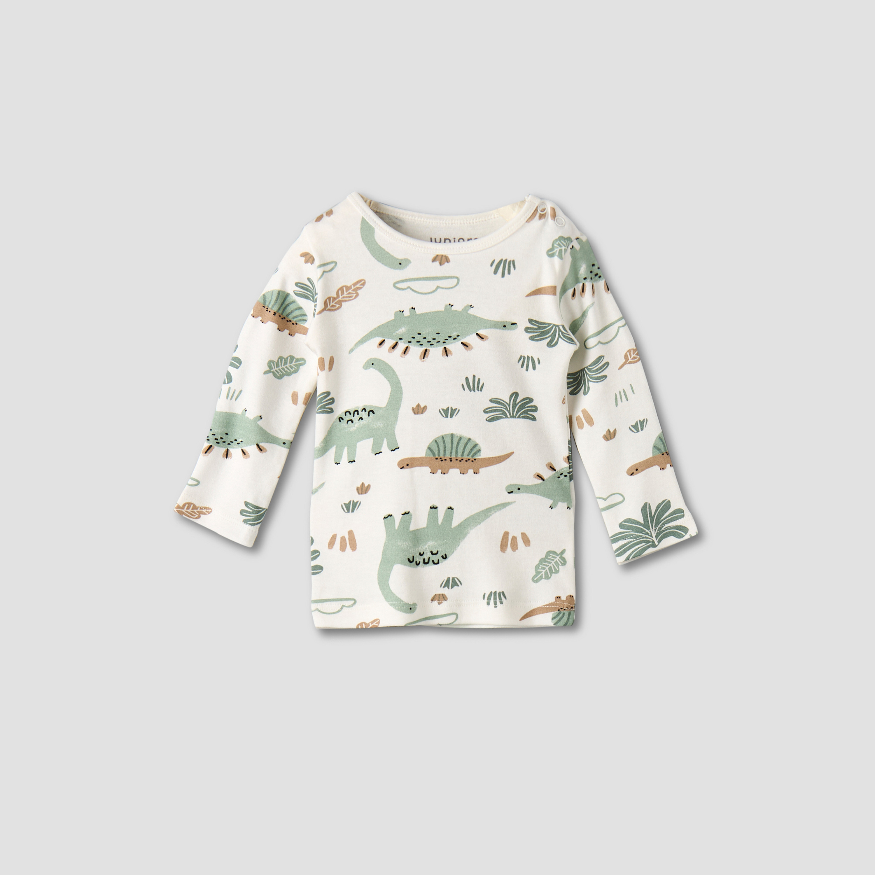 Juniors Cotton Round Neck Long Sleeve Pyjama Set with Dinosaur Print-baby-boys-clothing-nightwear-pyjamasets-image-3