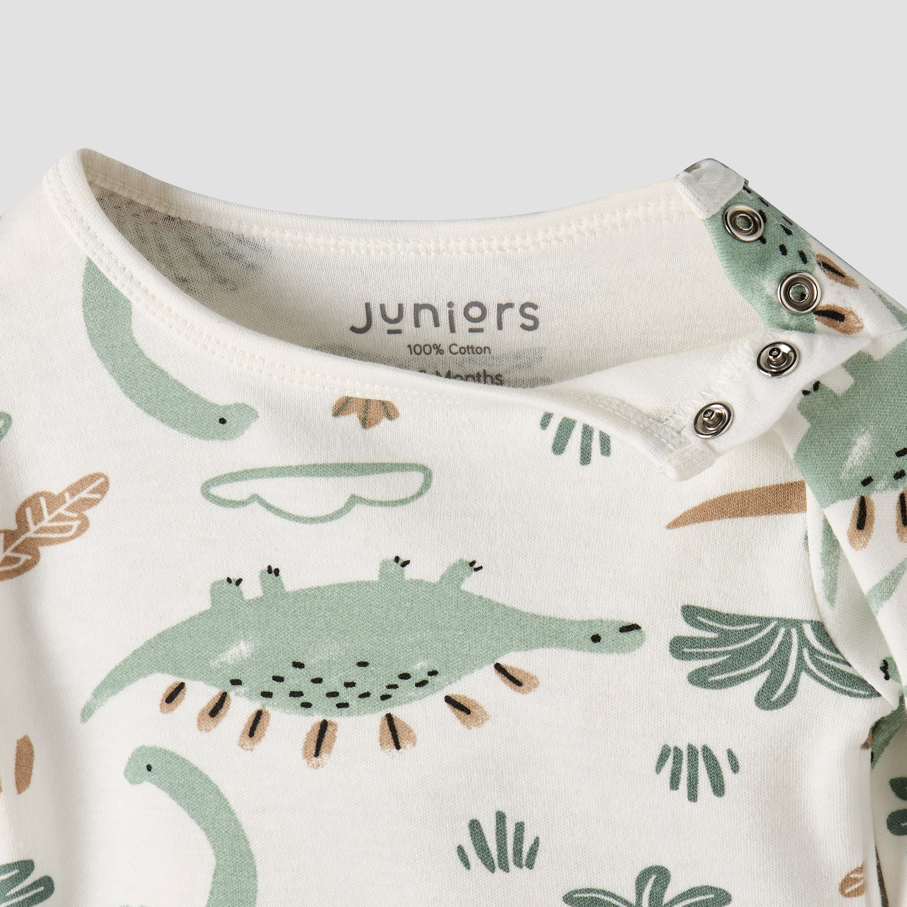 Juniors Cotton Round Neck Long Sleeve Pyjama Set with Dinosaur Print-baby-boys-clothing-nightwear-pyjamasets-image-6