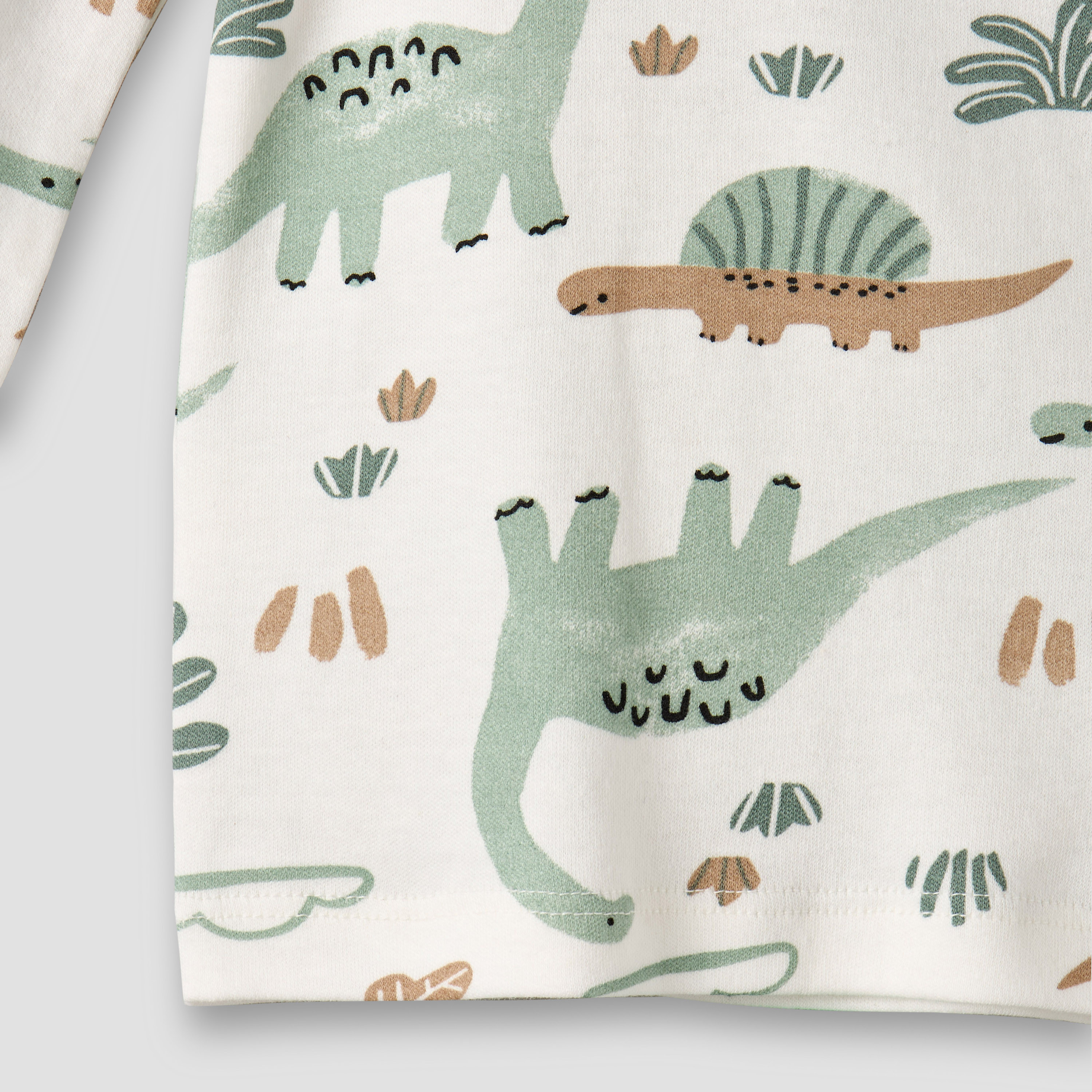Juniors Cotton Round Neck Long Sleeve Pyjama Set with Dinosaur Print-baby-boys-clothing-nightwear-pyjamasets-image-7