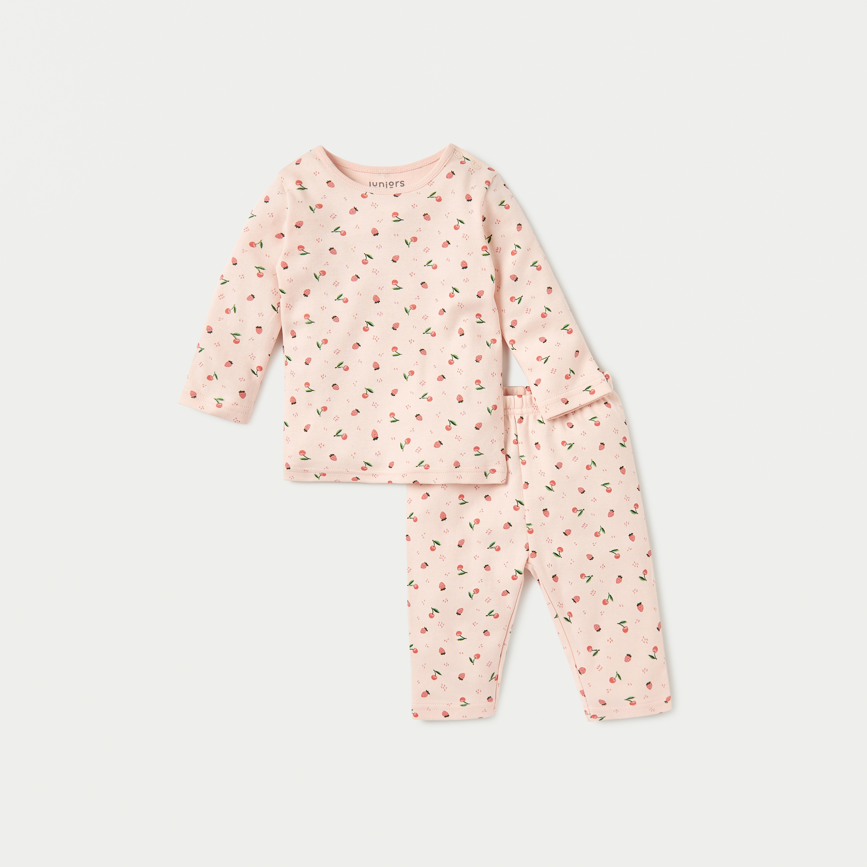 طقم بنطلون بيجاما وتيشيرت بطبعات أناناس من جونيورز-baby-boys-clothing-nightwear-pyjamasets-image-1