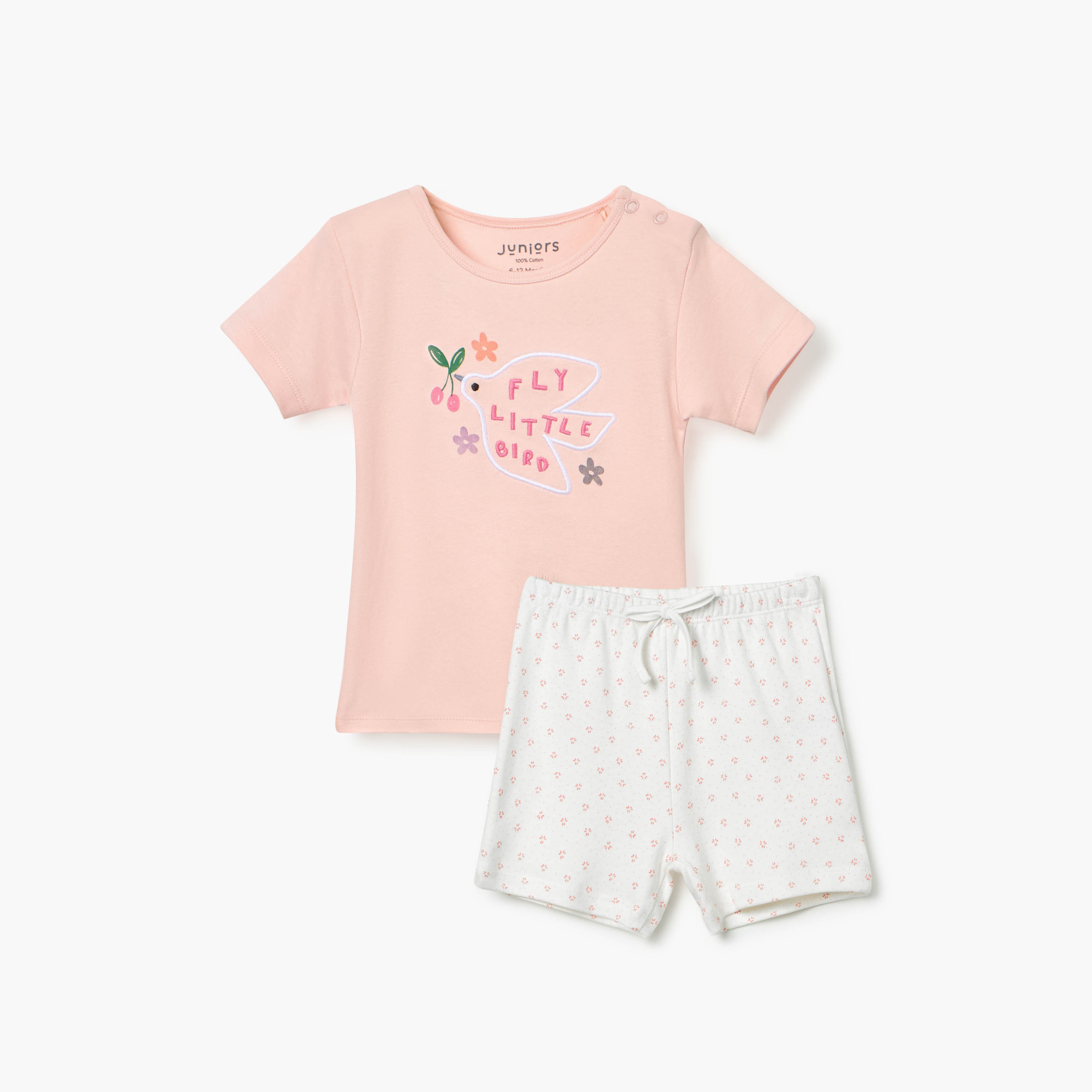 Juniors Tiger Print T-shirt and Pyjama Set-baby-boys-clothing-nightwear-pyjamasets-image-1