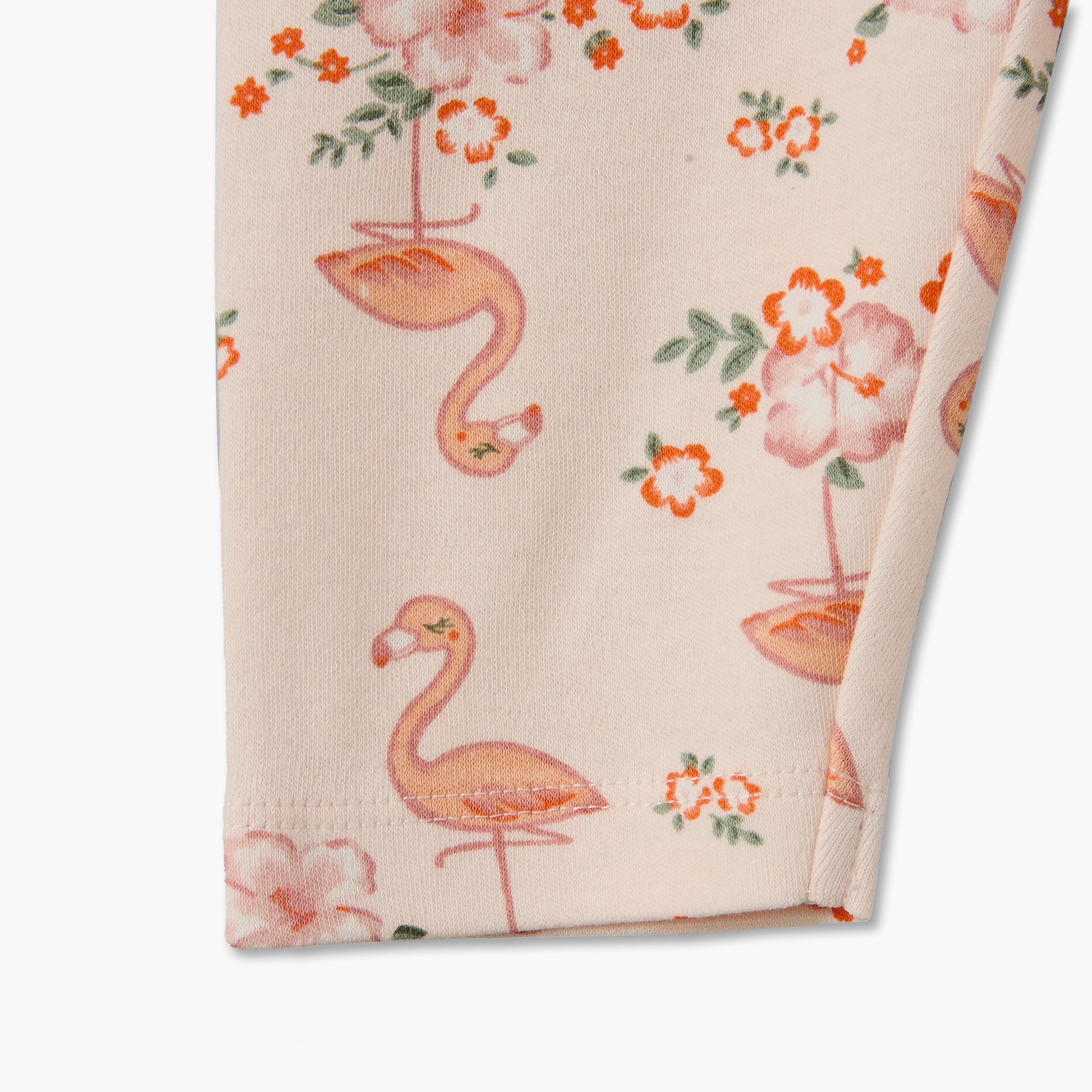 Juniors Cotton Crew Neck Long Sleeves Pyjama Set with Flamingo Print-baby-girls-clothing-nightwear-pyjamasets-image-10