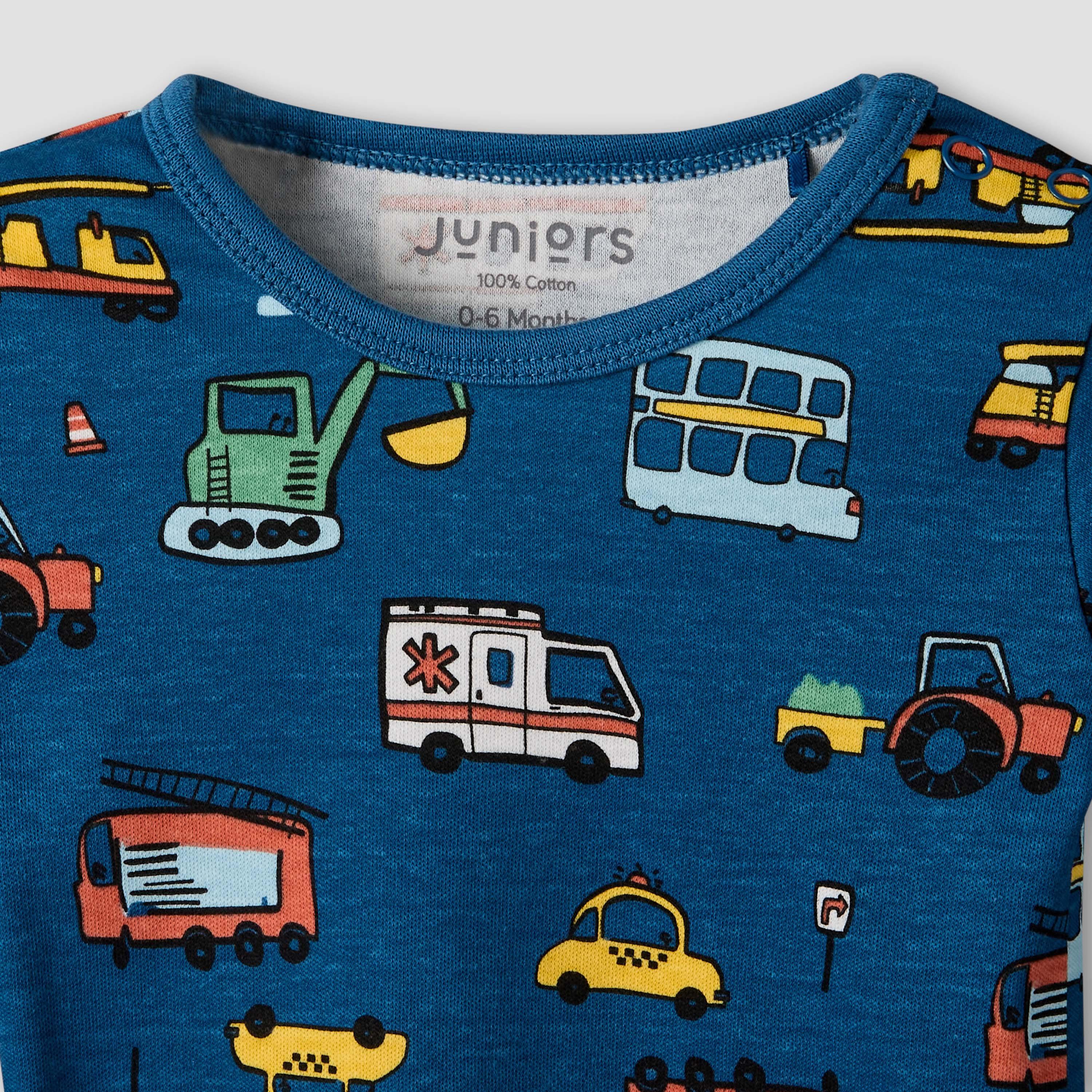 Juniors Cotton Round Neck Long Sleeve Pyjama Set with Vehicle Print-promo_babyshop_Buy3for79_QAT130126-image-5