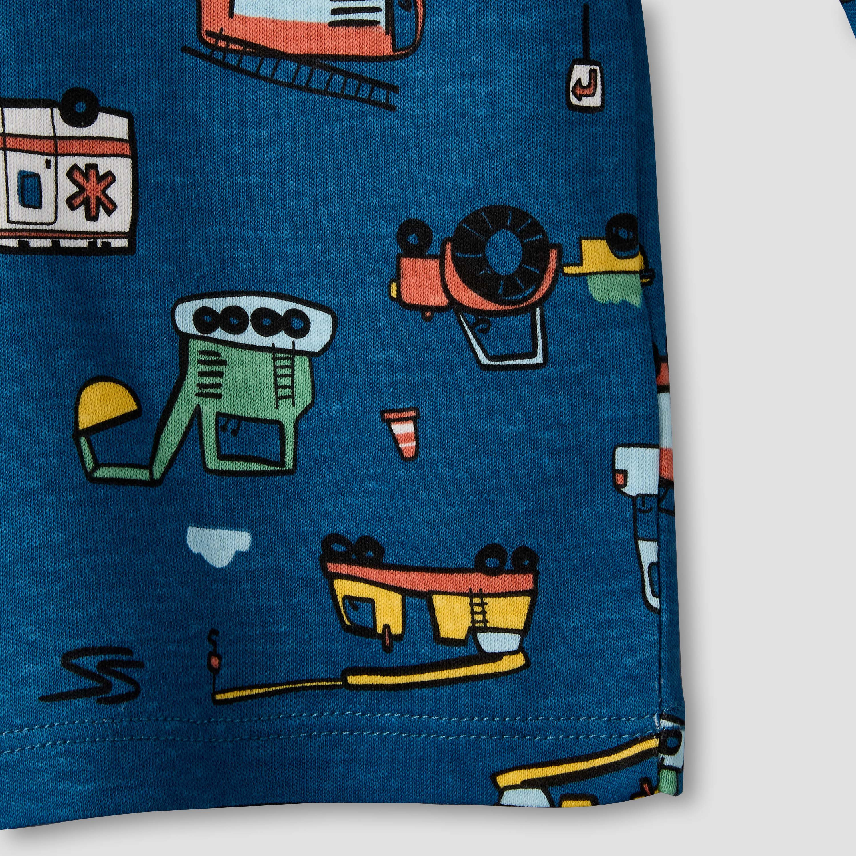 Juniors Cotton Round Neck Long Sleeve Pyjama Set with Vehicle Print-promo_babyshop_Buy3for79_QAT130126-image-6