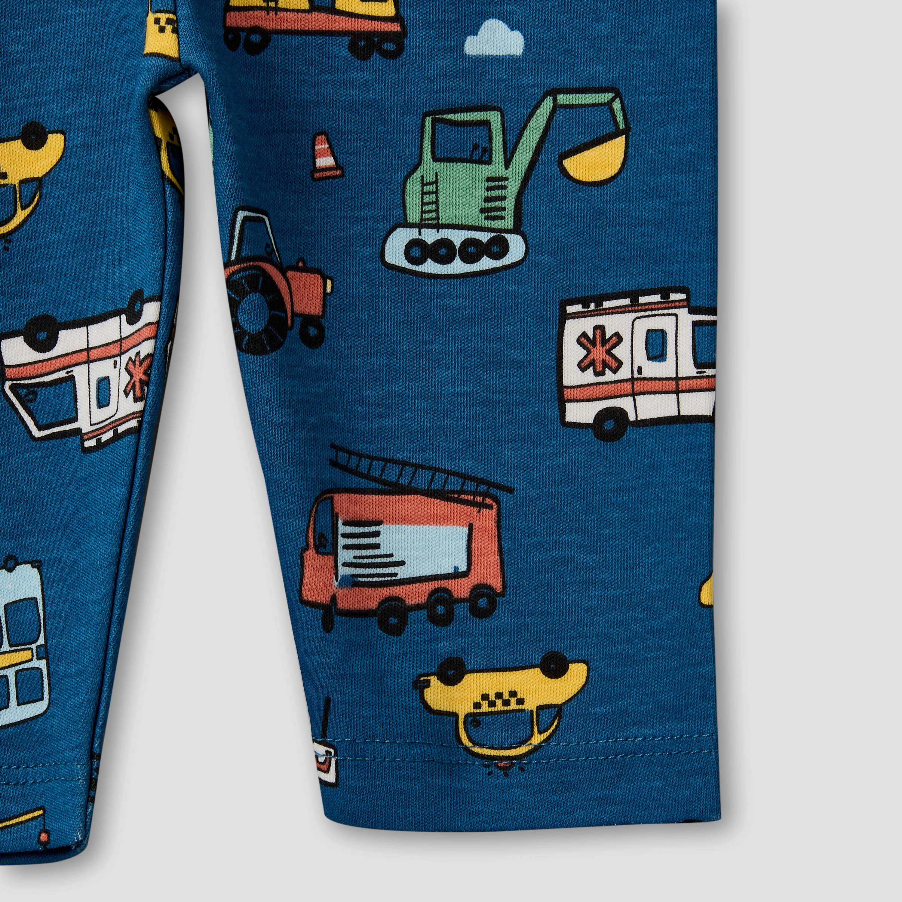 Juniors Cotton Round Neck Long Sleeve Pyjama Set with Vehicle Print-promo_babyshop_Buy3for79_QAT130126-image-8