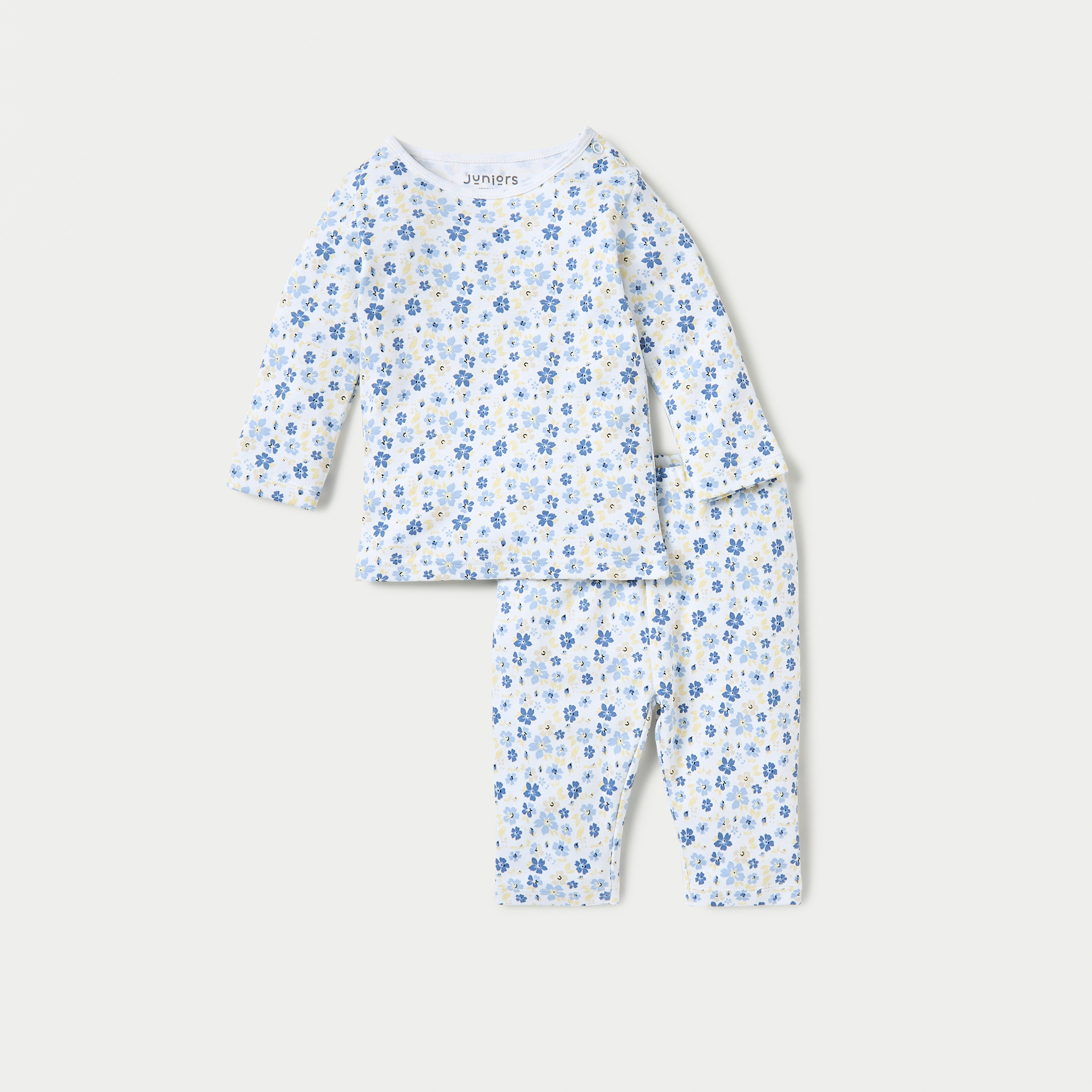 Juniors Printed T-shirt and Pyjama Set-baby-boys-clothing-nightwear-pyjamasets-image-1