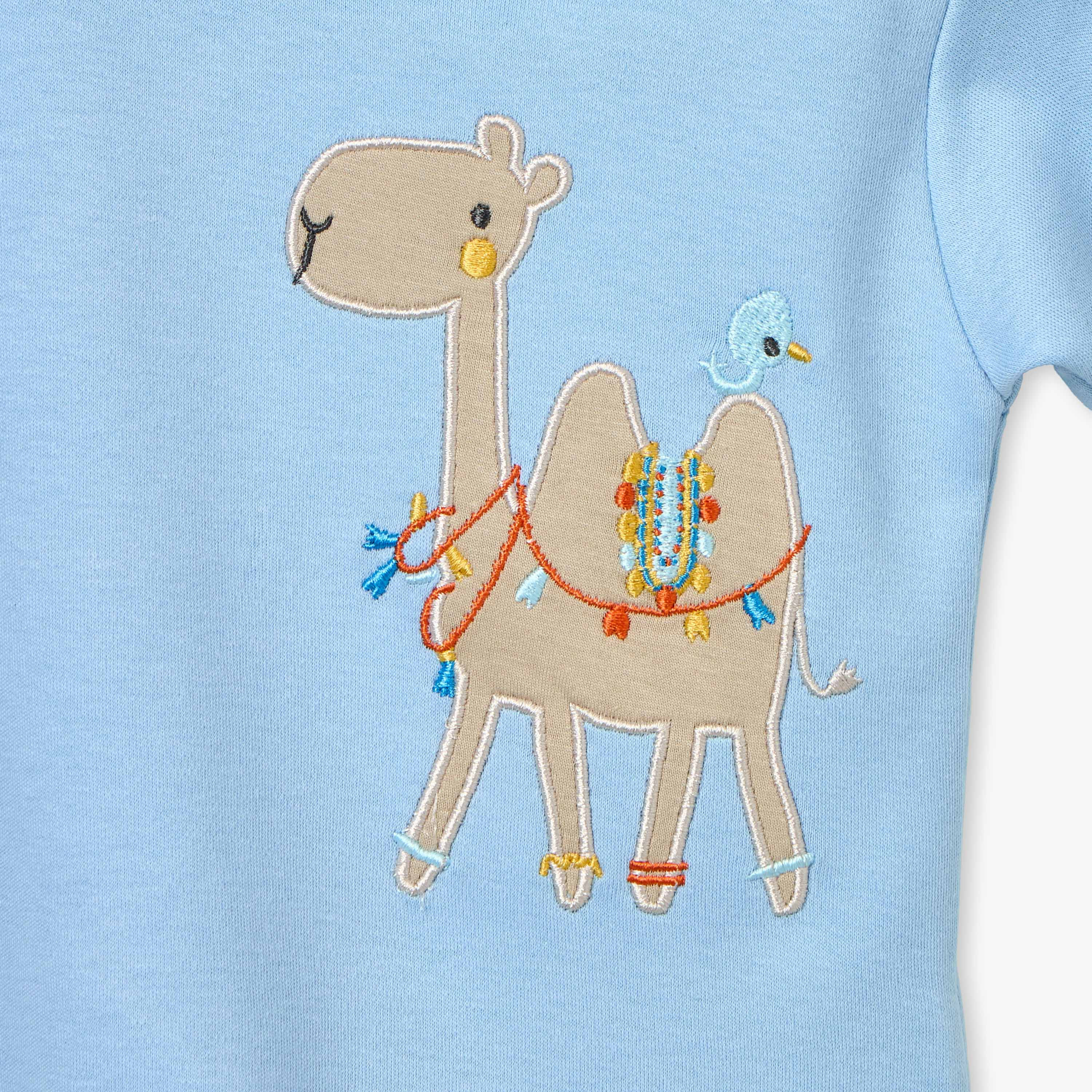Juniors Duck Print T-shirt and Pyjama Set-baby-girls-clothing-nightwear-pyjamasets-image-4