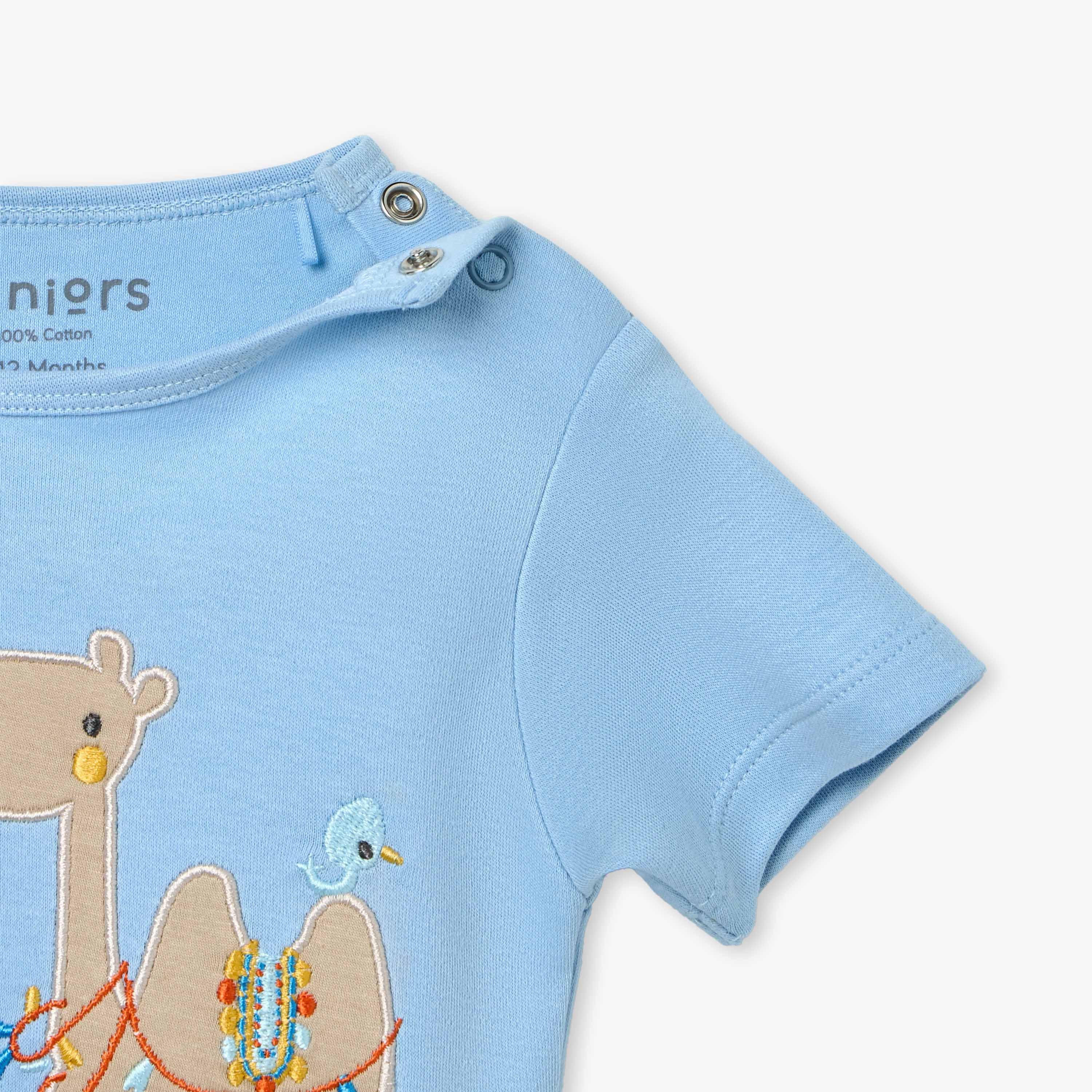 Juniors Duck Print T-shirt and Pyjama Set-baby-girls-clothing-nightwear-pyjamasets-image-5