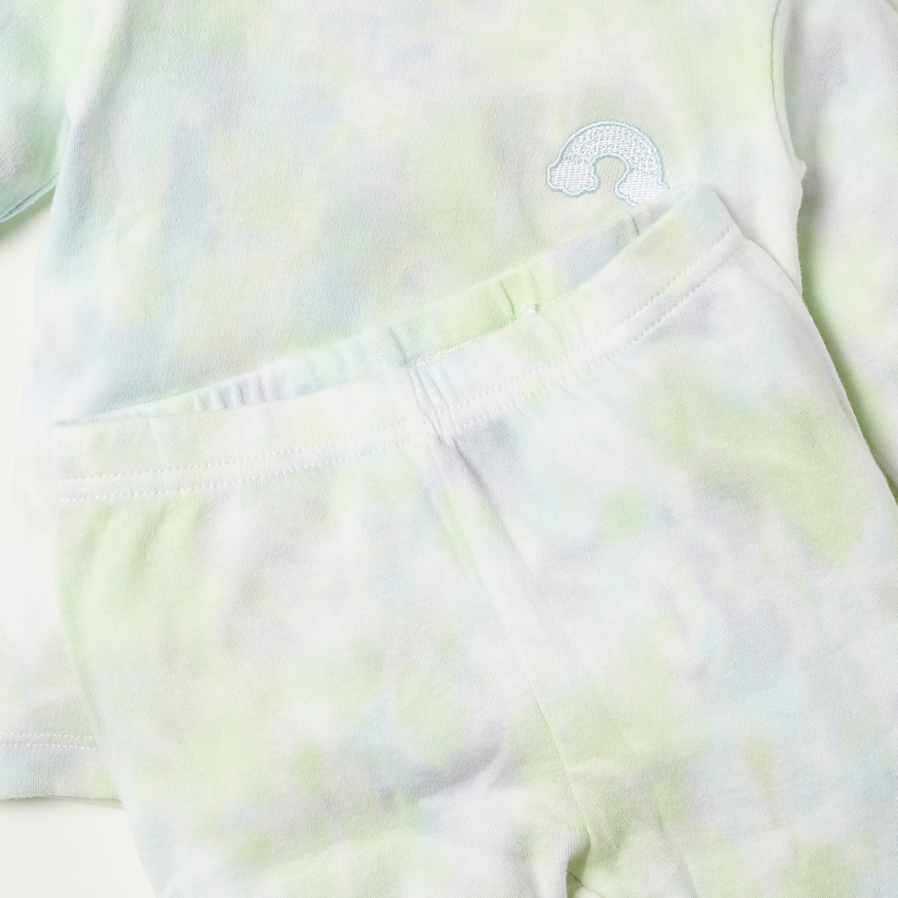 Juniors Tie Dye Print Long Sleeves T-shirt and Pyjama Set-baby-girls-clothing-nightwear-pyjamasets-image-5