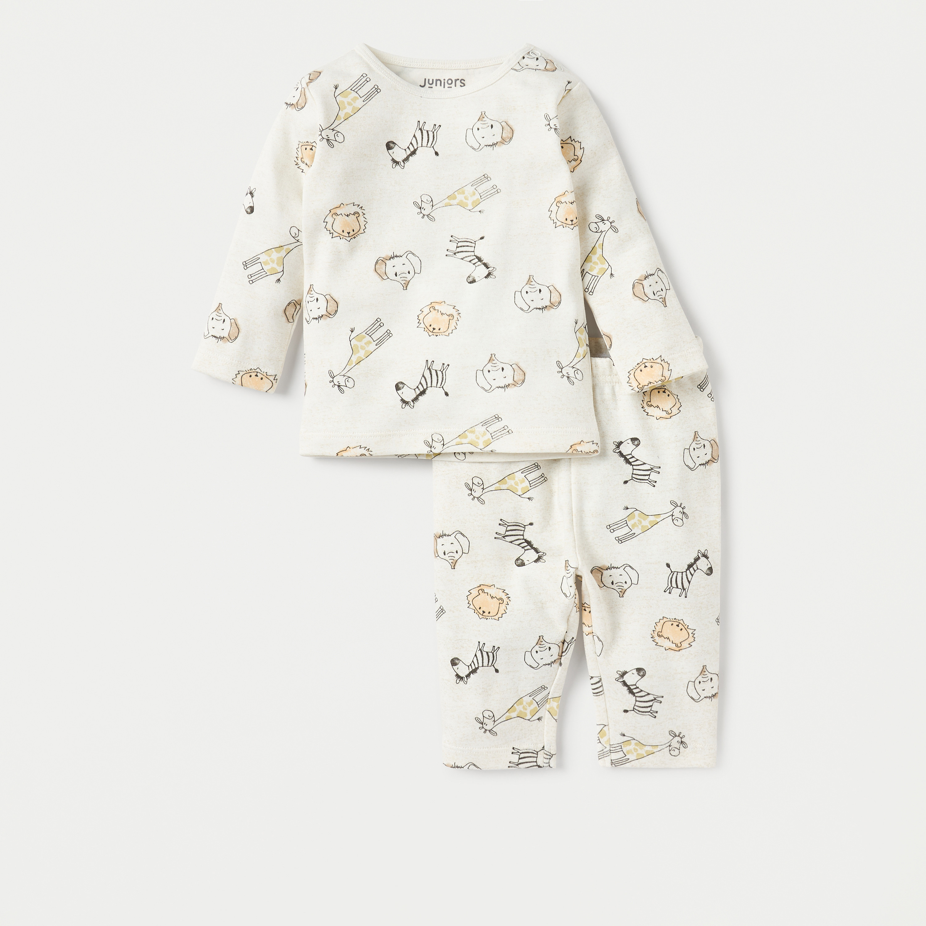 طقم بنطلون بيجاما وتيشيرت بطبعات من جونيورز-baby-boys-clothing-nightwear-pyjamasets-image-1