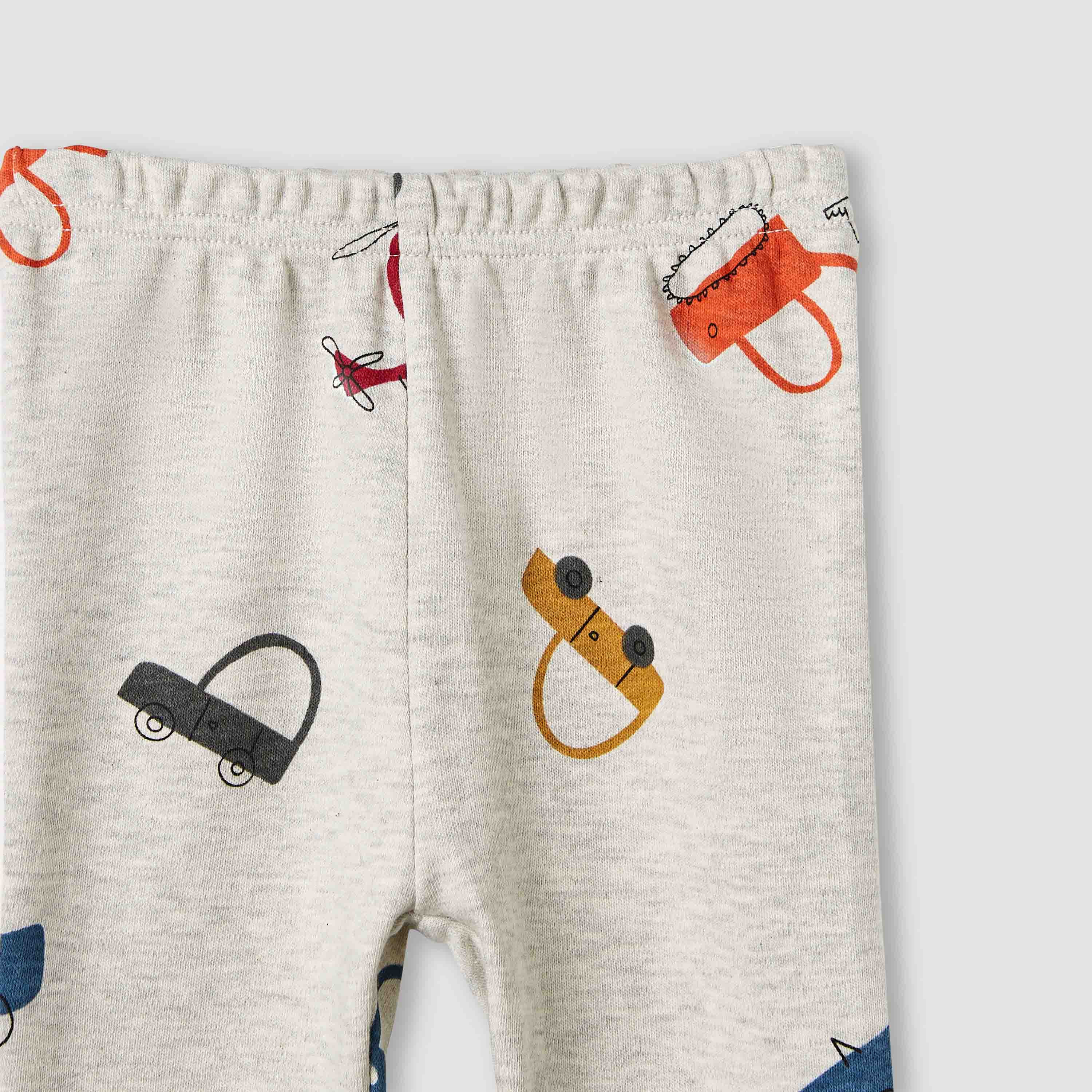 طقم بيجاما بأكمام طويلة وطبعات شاحنة للأولاد من جونيورز - قطن-baby-boys-clothing-nightwear-pyjamasets-image-6