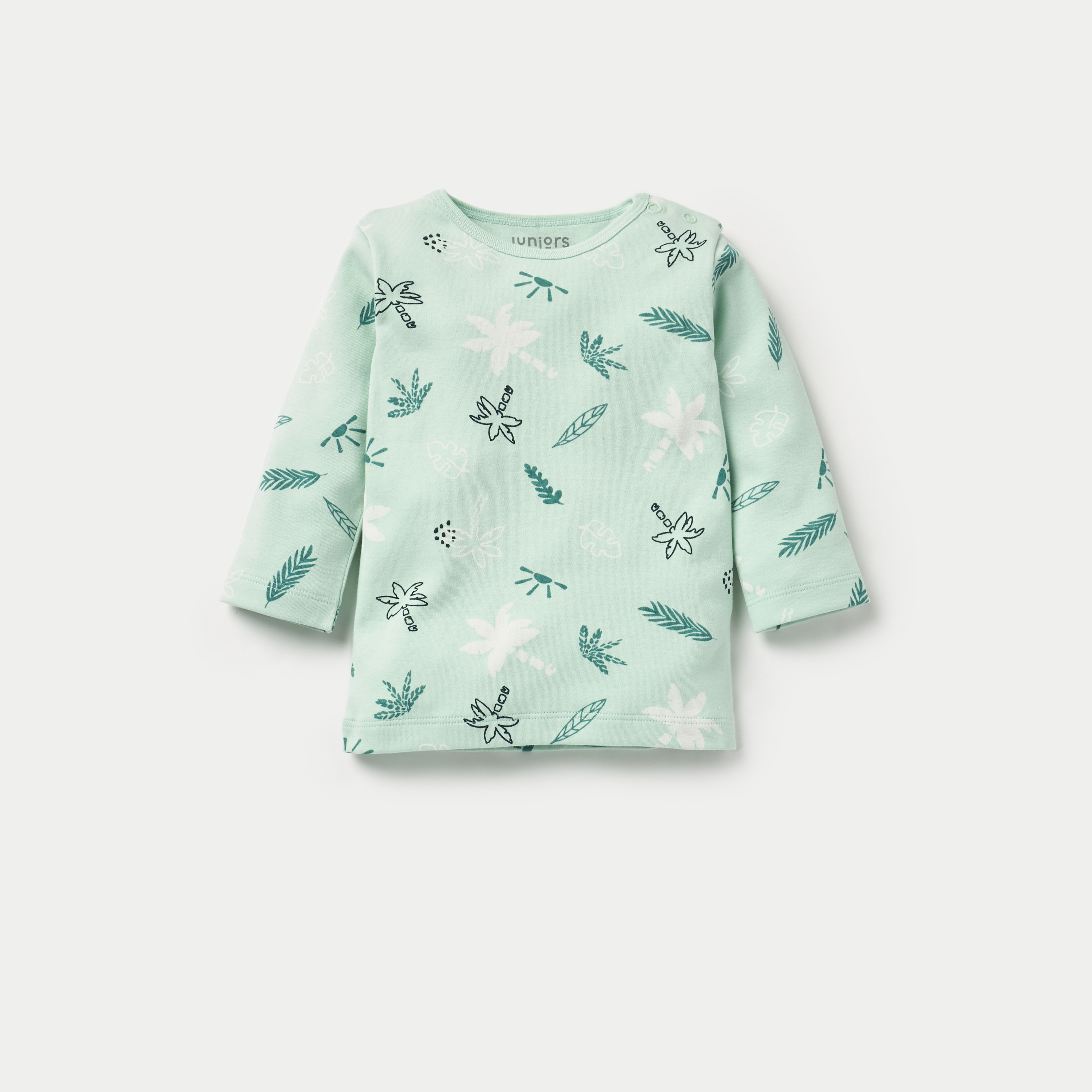 طقم بنطلون بيجاما وتيشيرت بطبعات تزينه بالكامل من جونيورز-baby-girls-clothing-nightwear-pyjamasets-image-3
