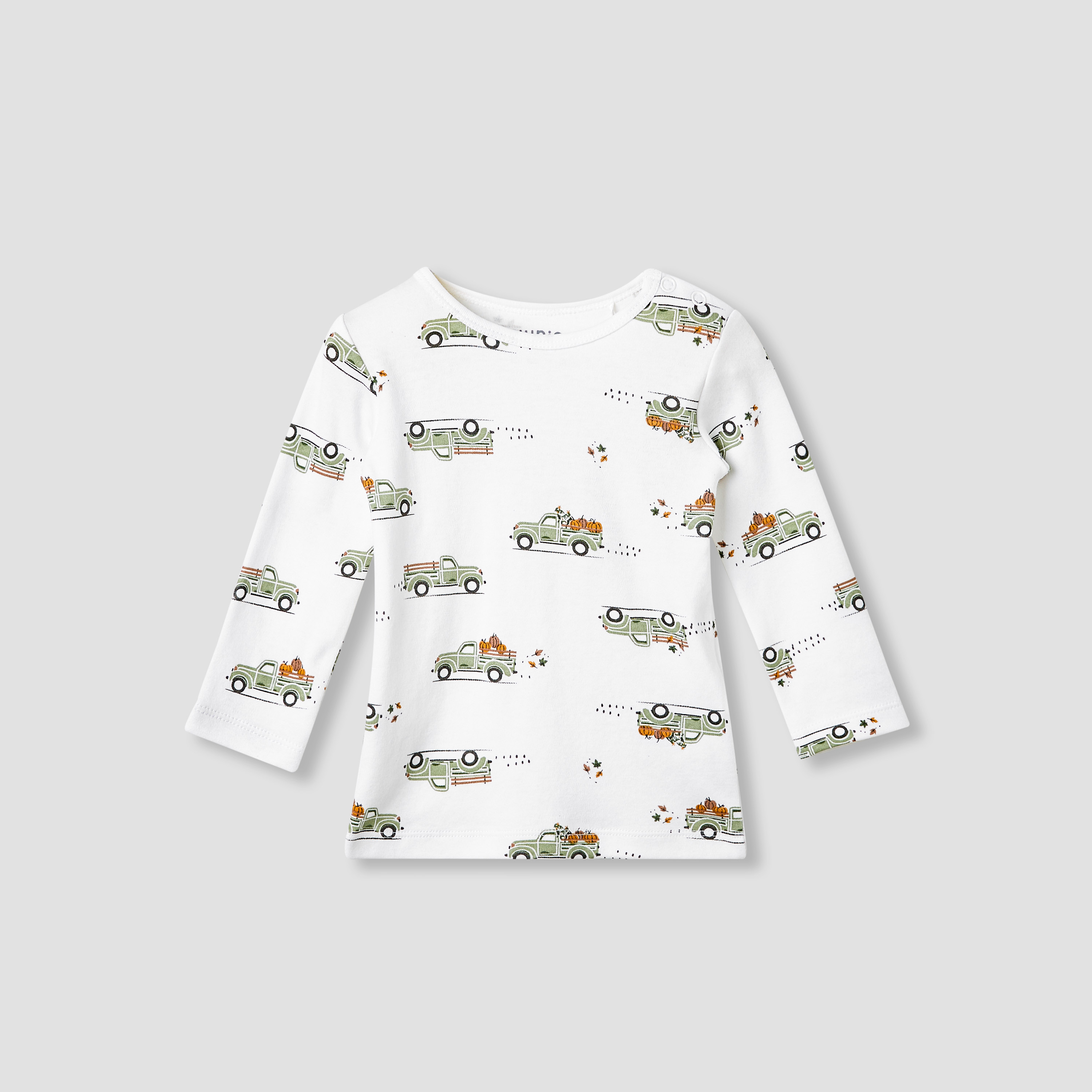 طقم بيجاما بأكمام طويلة وطبعات شاحنة للأولاد من جونيورز - قطن-baby-boys-clothing-nightwear-pyjamasets-image-2