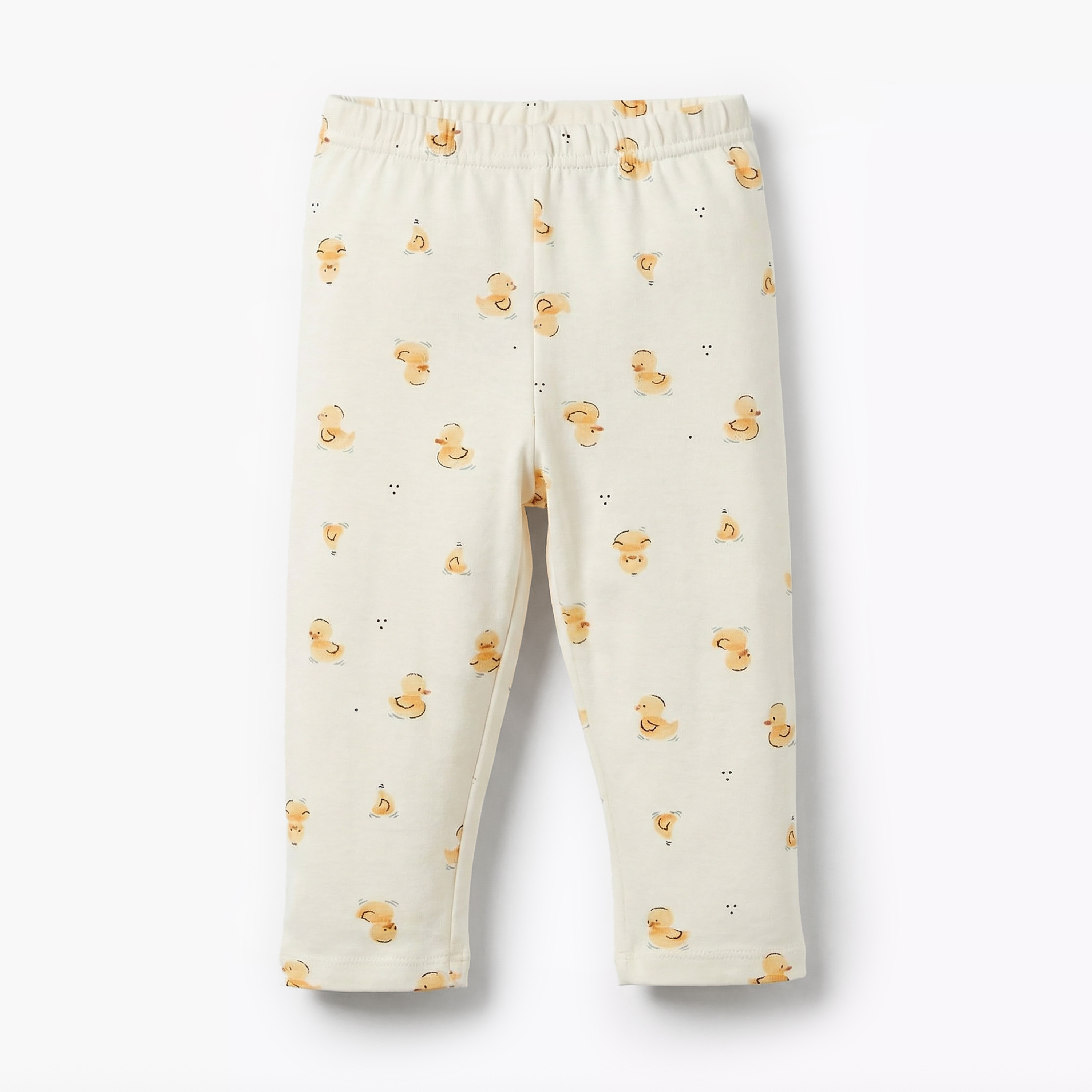 Juniors Cotton Round Neck Long Sleeves Pyjama Set with Duck Print-baby-girls-clothing-nightwear-pyjamasets-image-4