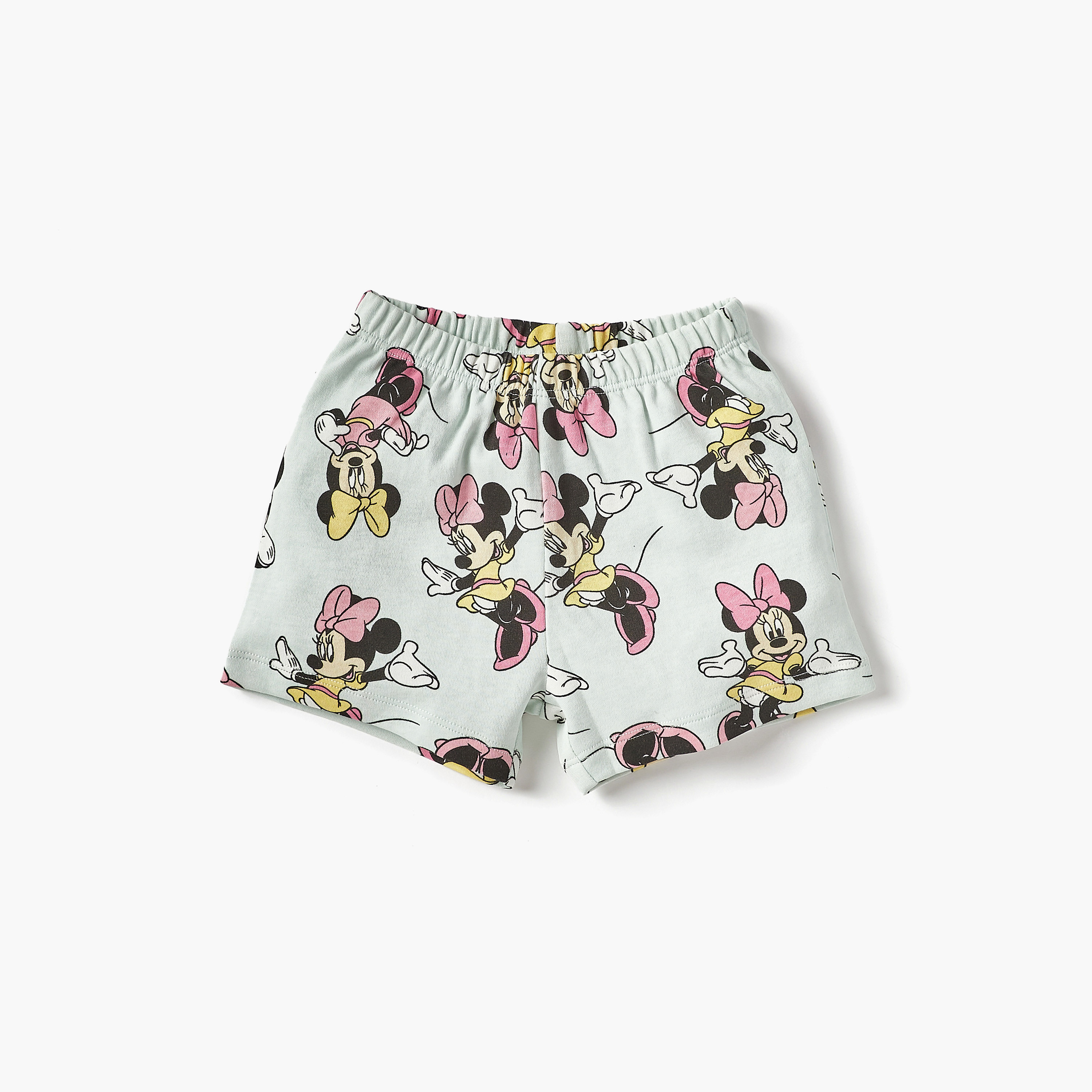 Disney Minnie Mouse Print T-shirt and Pyjama Set-baby-girls-clothing-setsandcoords-image-3