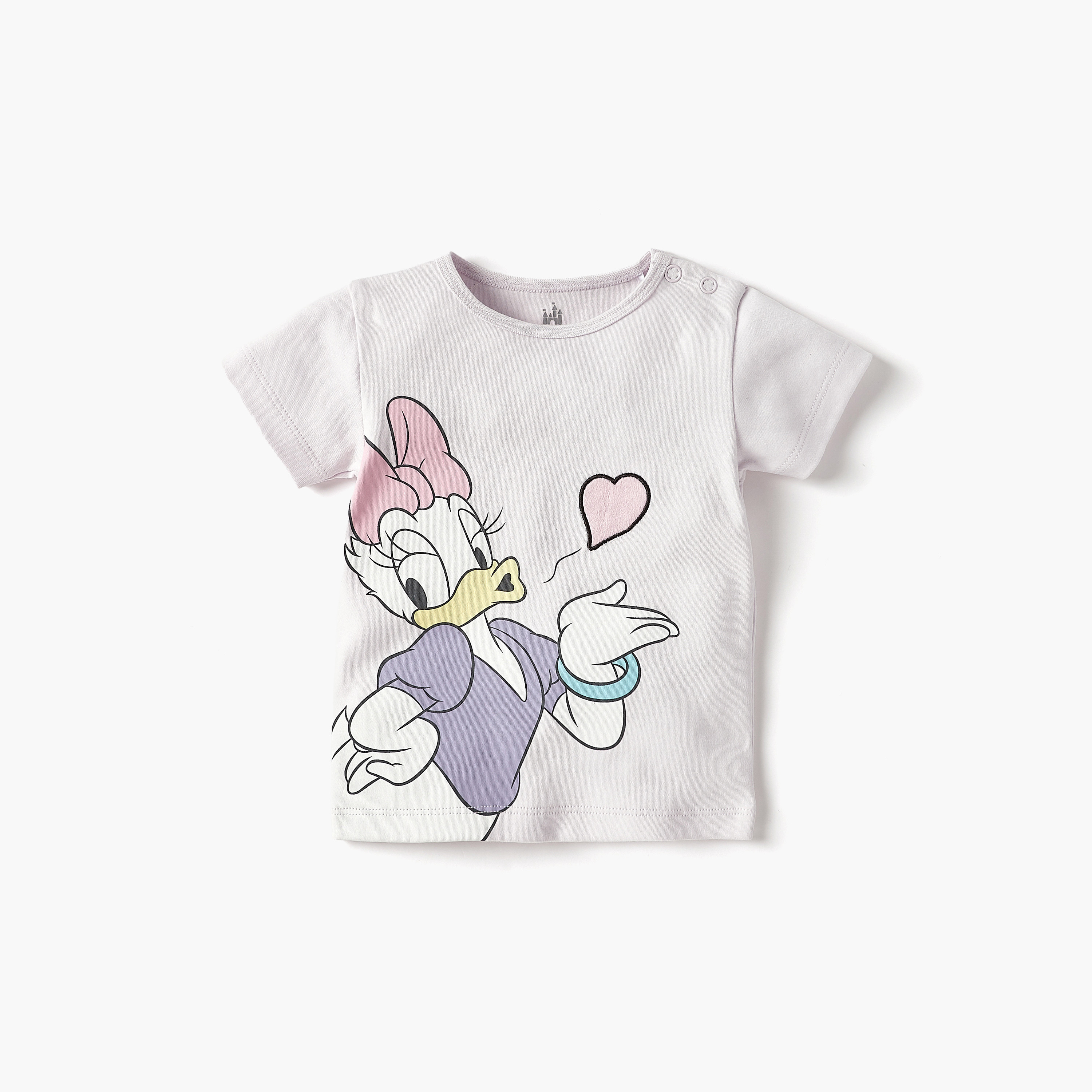 Disney Daisy Duck Print T-shirt and Pyjama Set-baby-girls-clothing-setsandcoords-image-2