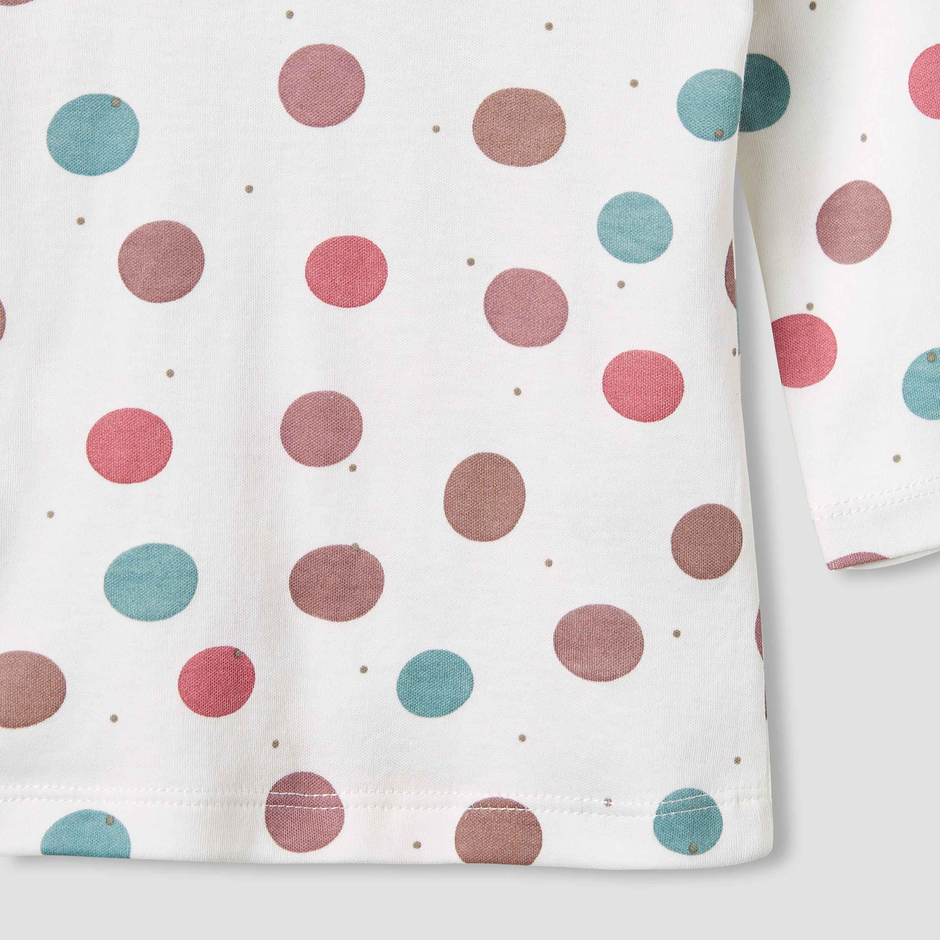 طقم بيجاما وتيشيرت بطبعات منقطة من جونيورز-baby-girls-clothing-nightwear-pyjamasets-image-6
