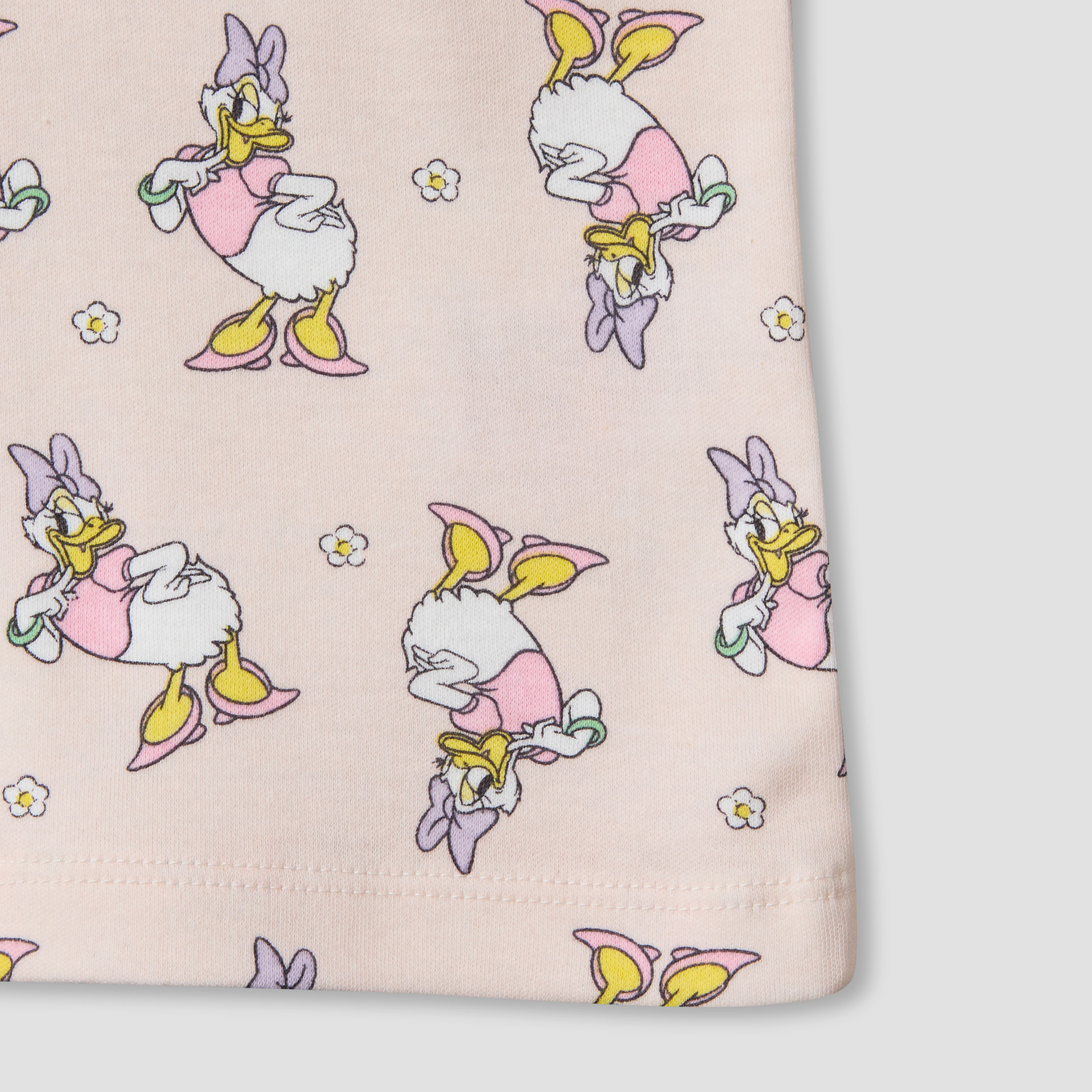 Disney Round Neck Short Sleeve T-shirt and Shorts Set with Daisy Duck Print-baby-girls-clothing-setsandcoords-image-6