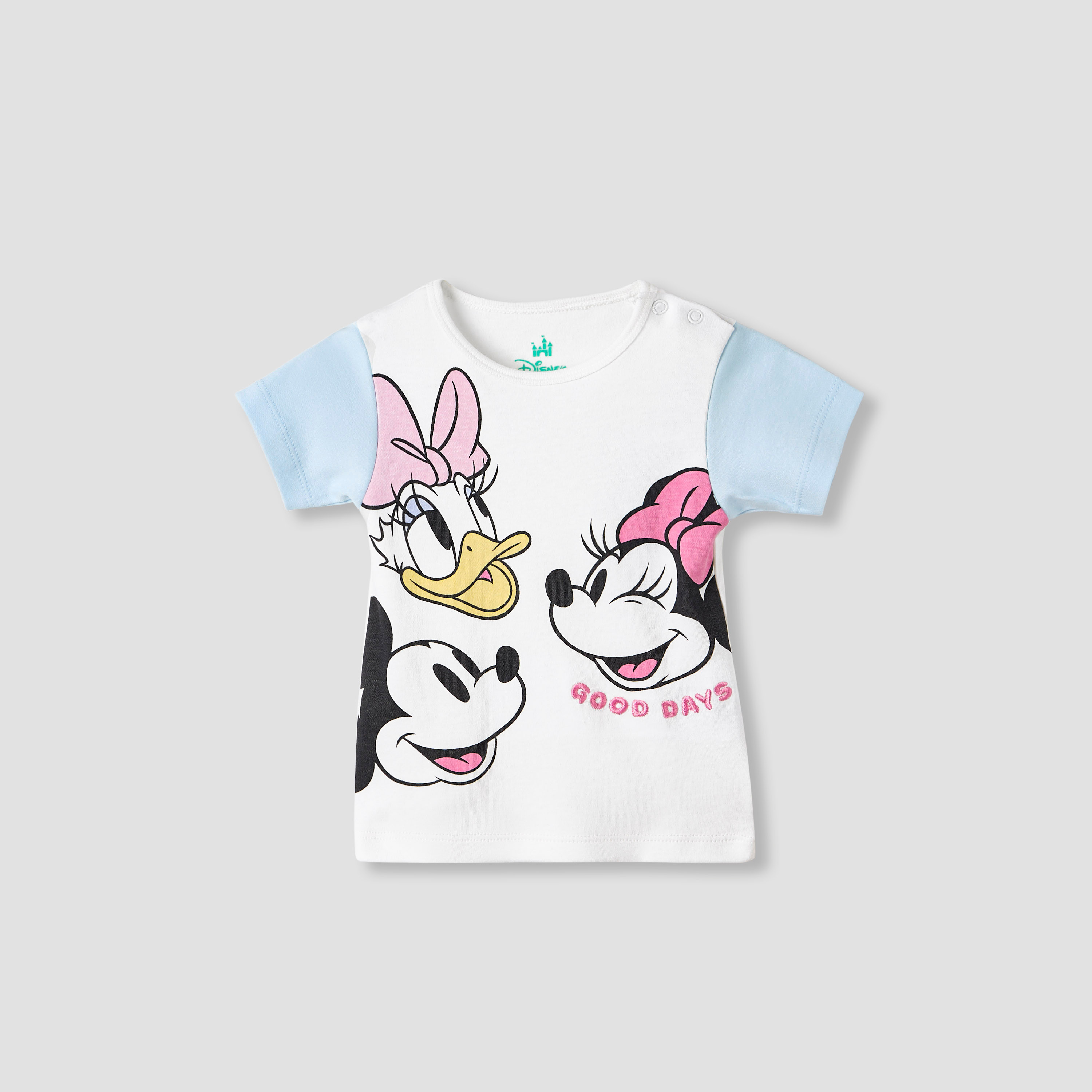 Disney Girls T-shirt and Shorts Set with Minnie Mouse Print - Cotton - Short Sleeves - Round Neck-baby-girls-clothing-setsandcoords-image-2