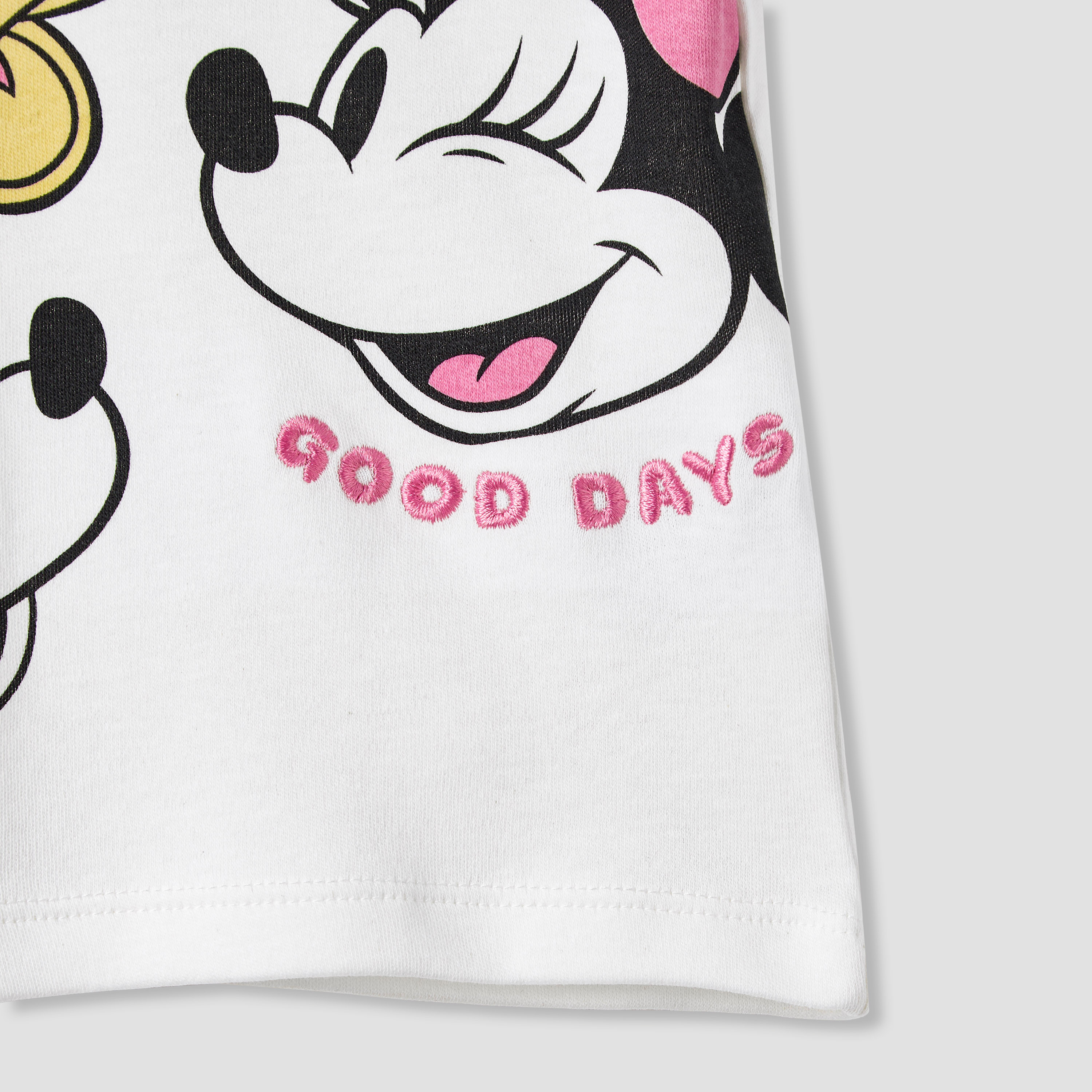 Disney Girls T-shirt and Shorts Set with Minnie Mouse Print - Cotton - Short Sleeves - Round Neck-baby-girls-clothing-setsandcoords-image-5