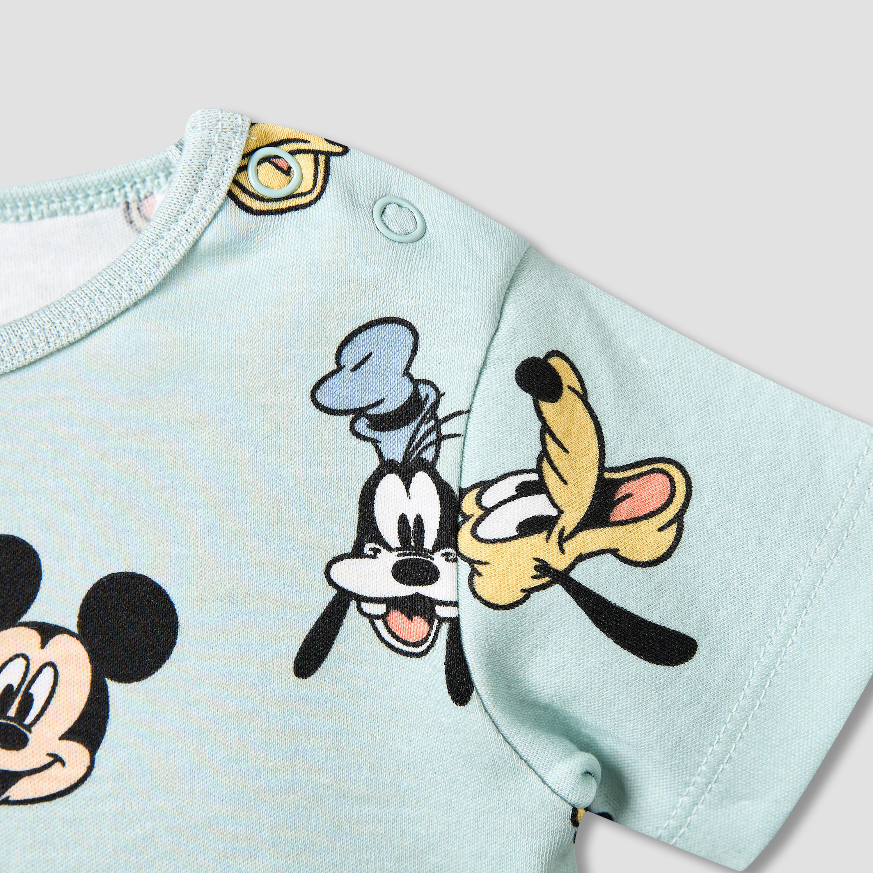 Disney Cotton Round Neck Short Sleeves T-shirt and Shorts Set with Mickey Mouse and Friends Print-baby-boys-clothing-setsandcoords-image-6