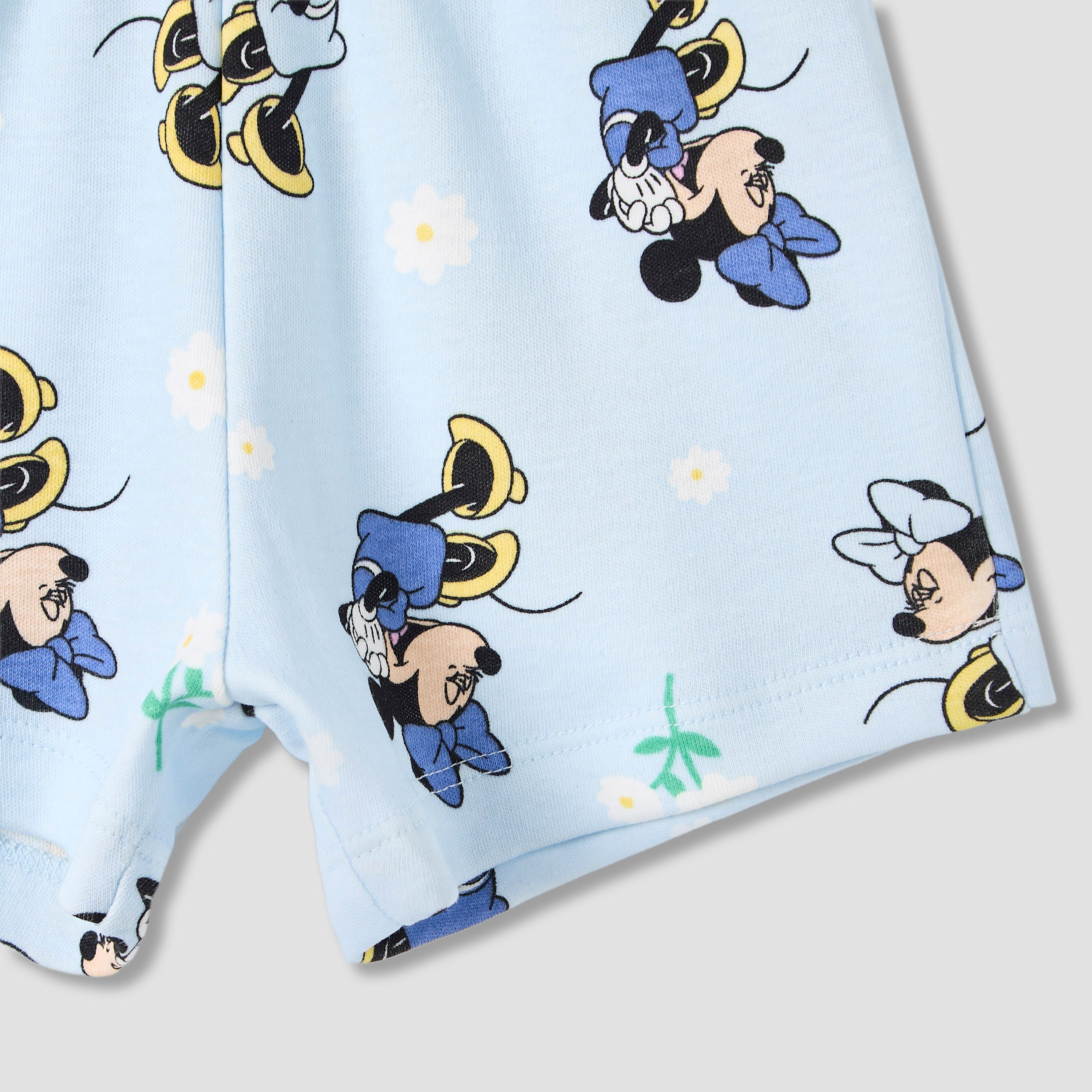 Disney Girls T-shirt and Shorts Set with Minnie Mouse Print - Cotton - Short Sleeves - Round Neck-baby-girls-clothing-setsandcoords-image-7