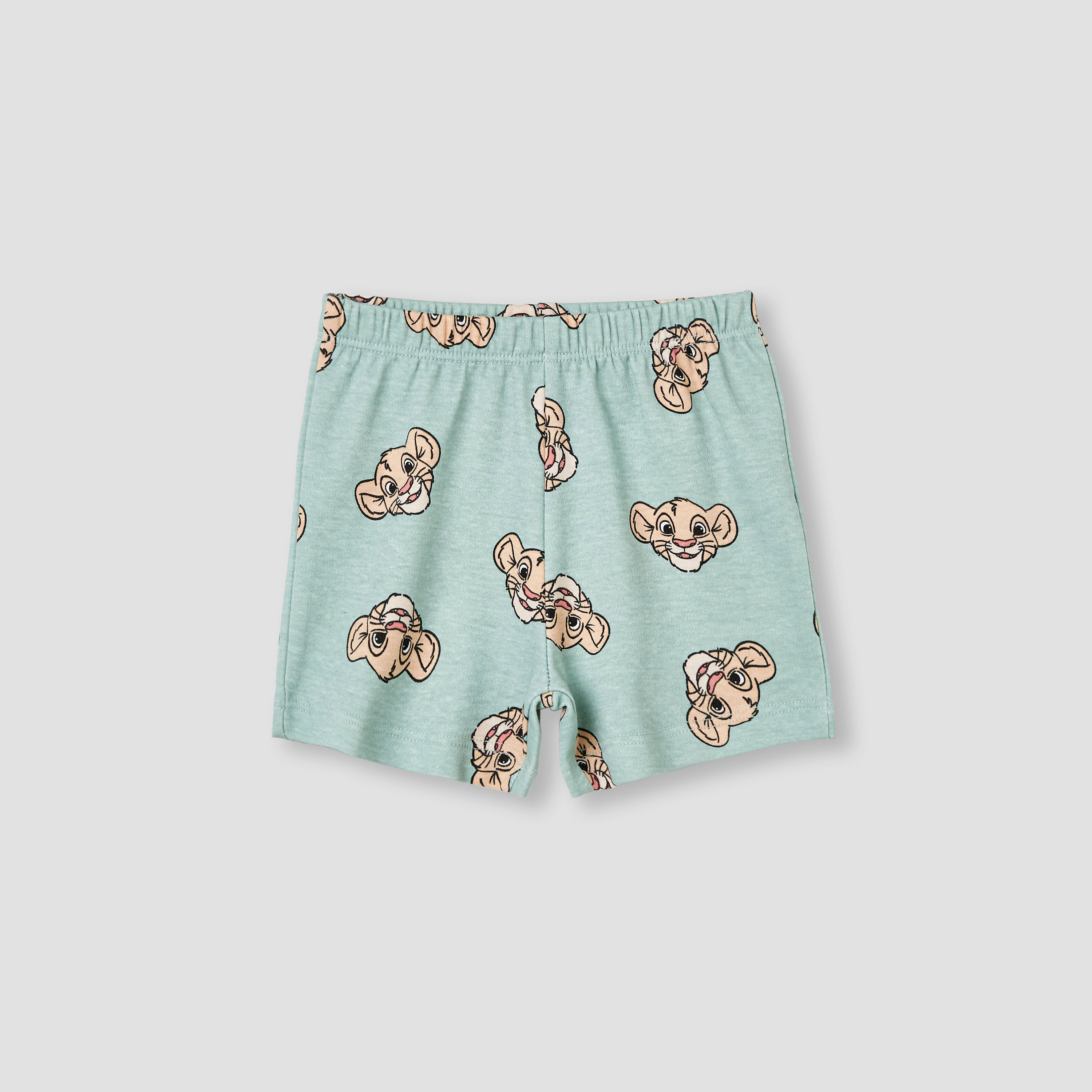Disney Girls T-shirt and Shorts Set with Simba Print - Cotton - Short Sleeves - Round Neck-baby-girls-clothing-setsandcoords-image-3