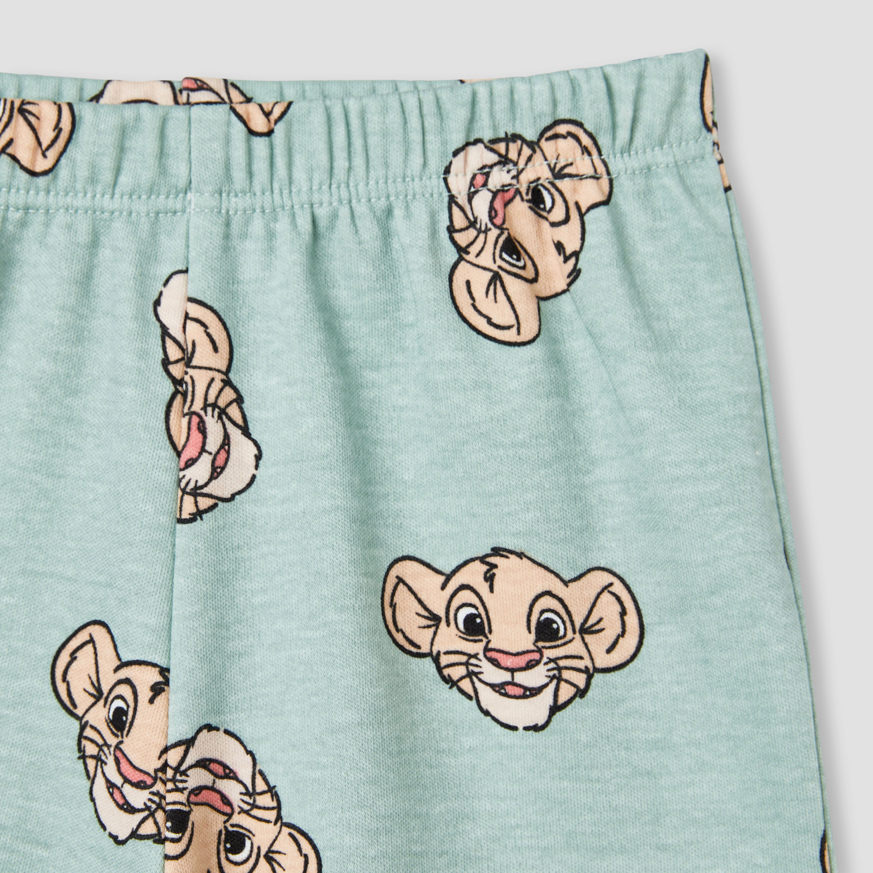 Disney Girls T-shirt and Shorts Set with Simba Print - Cotton - Short Sleeves - Round Neck-baby-girls-clothing-setsandcoords-image-6