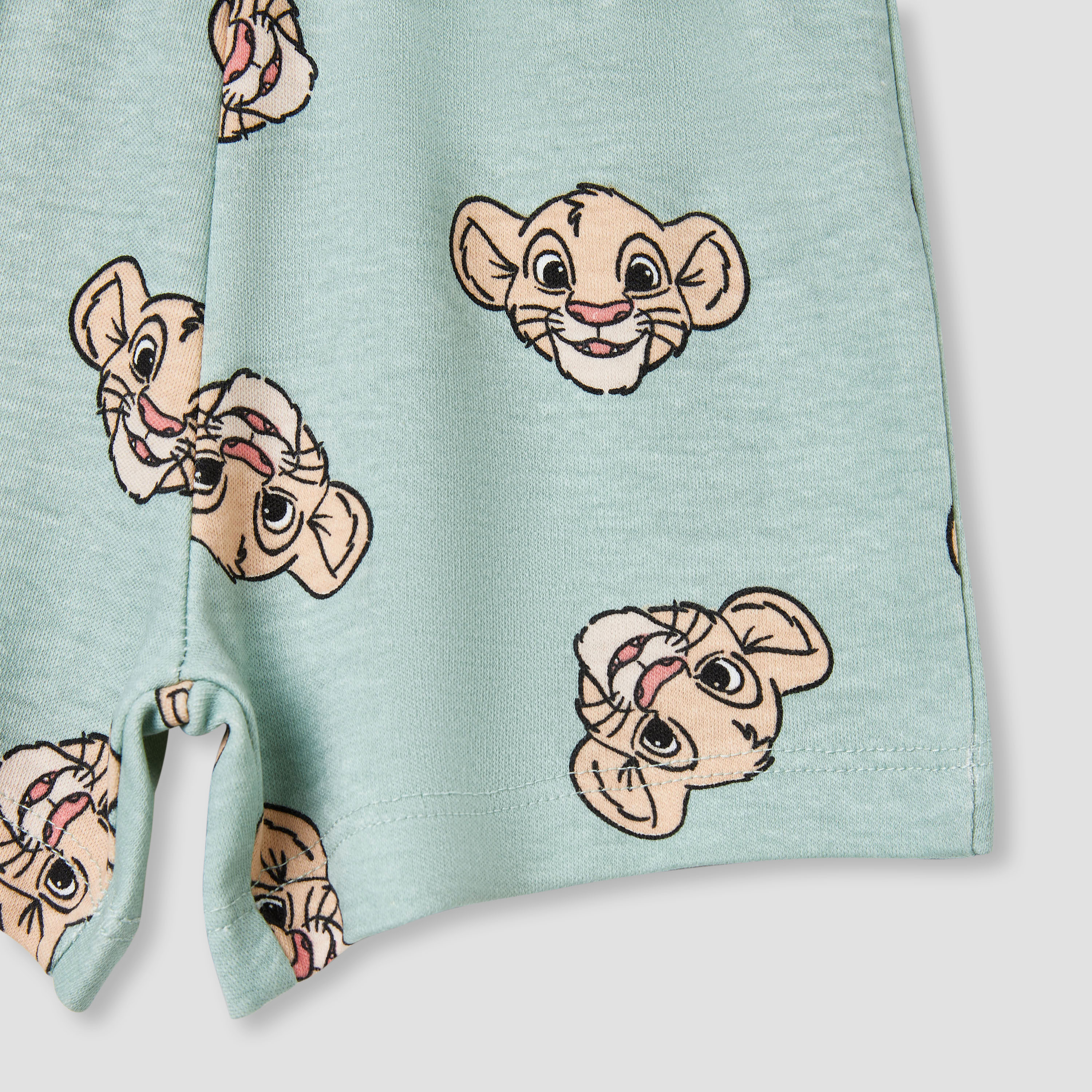 Disney Girls T-shirt and Shorts Set with Simba Print - Cotton - Short Sleeves - Round Neck-baby-girls-clothing-setsandcoords-image-7