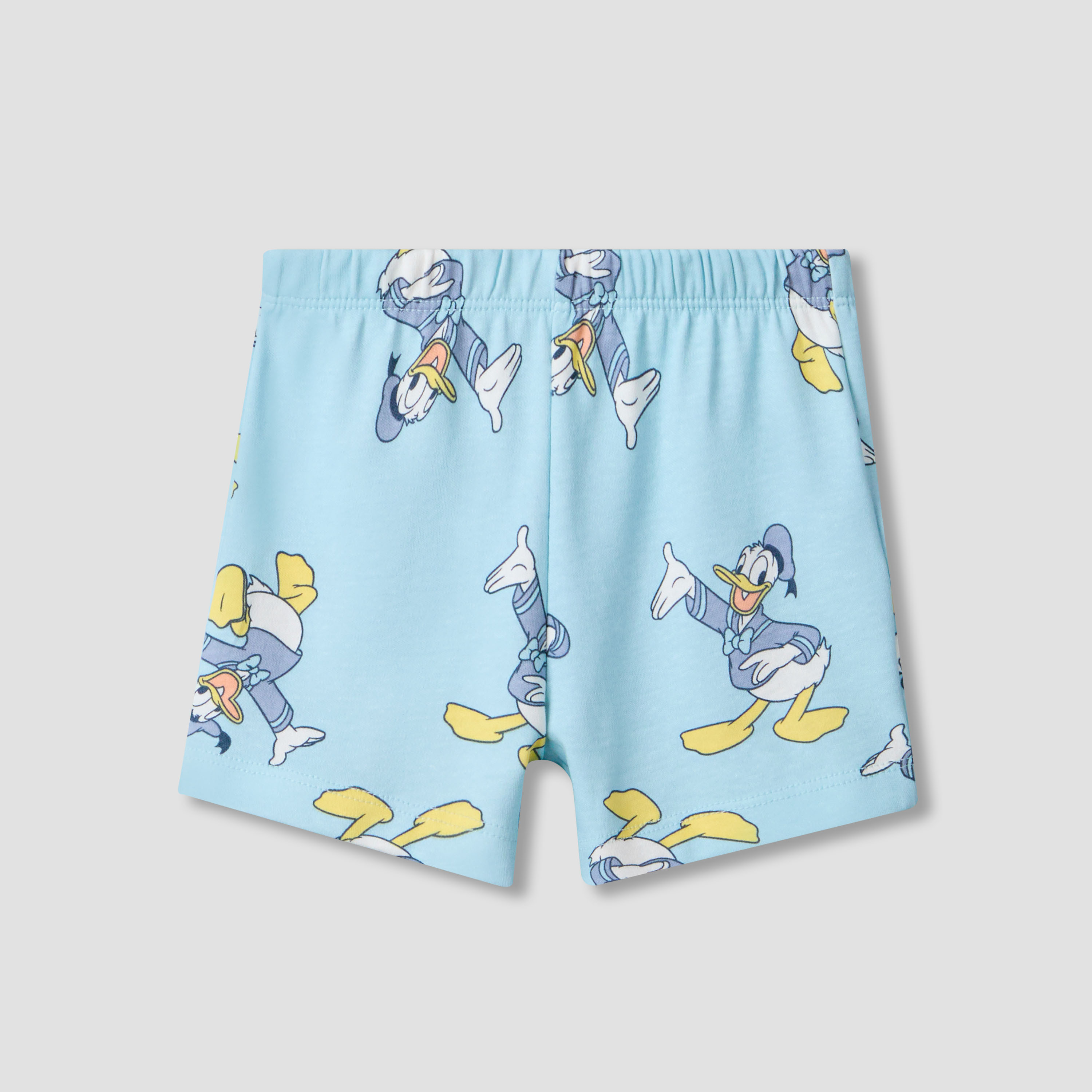 Disney Round Neck Short Sleeves T-shirt and Shorts Set with Donald Duck Print-baby-boys-clothing-setsandcoords-image-4
