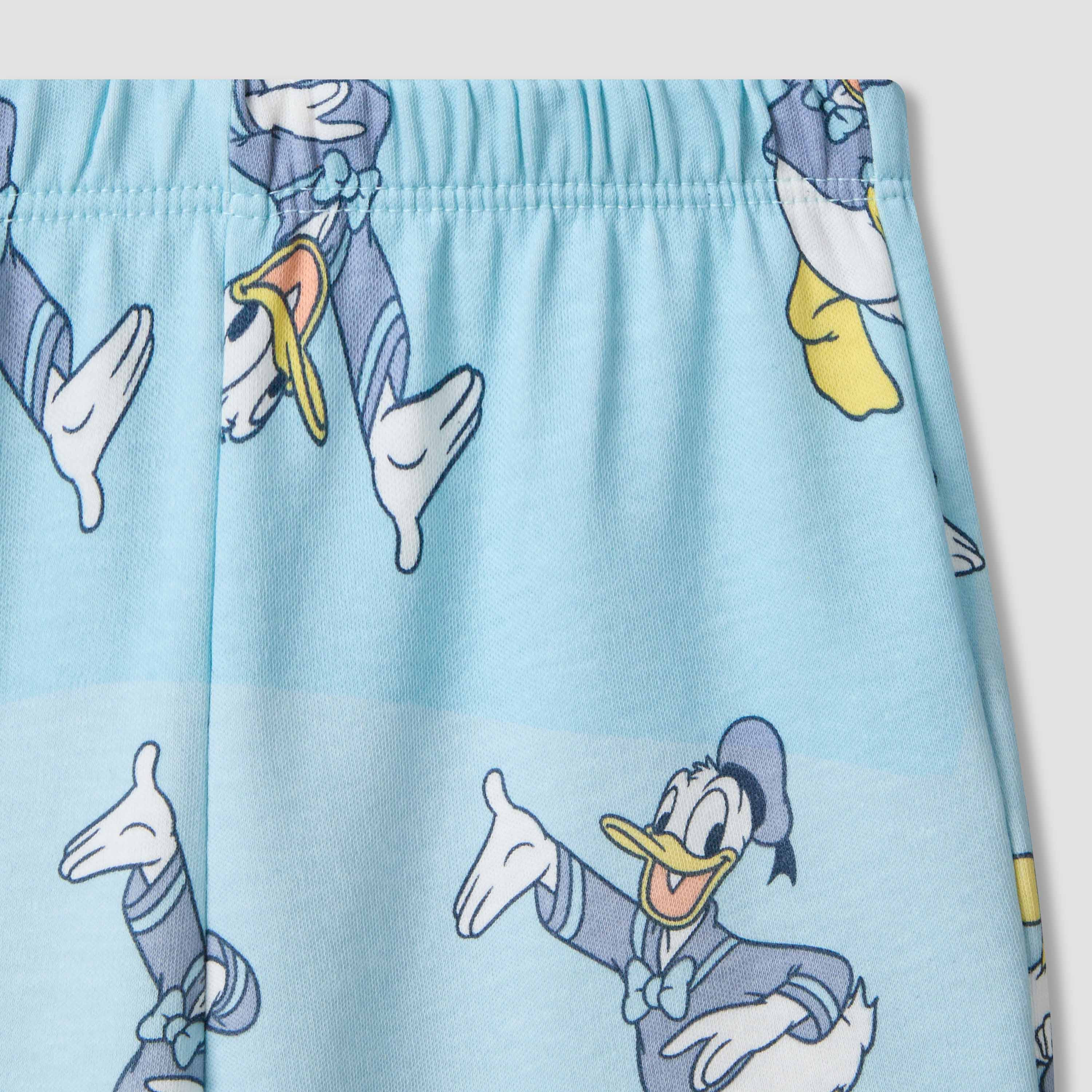 Disney Round Neck Short Sleeves T-shirt and Shorts Set with Donald Duck Print-baby-boys-clothing-setsandcoords-image-7