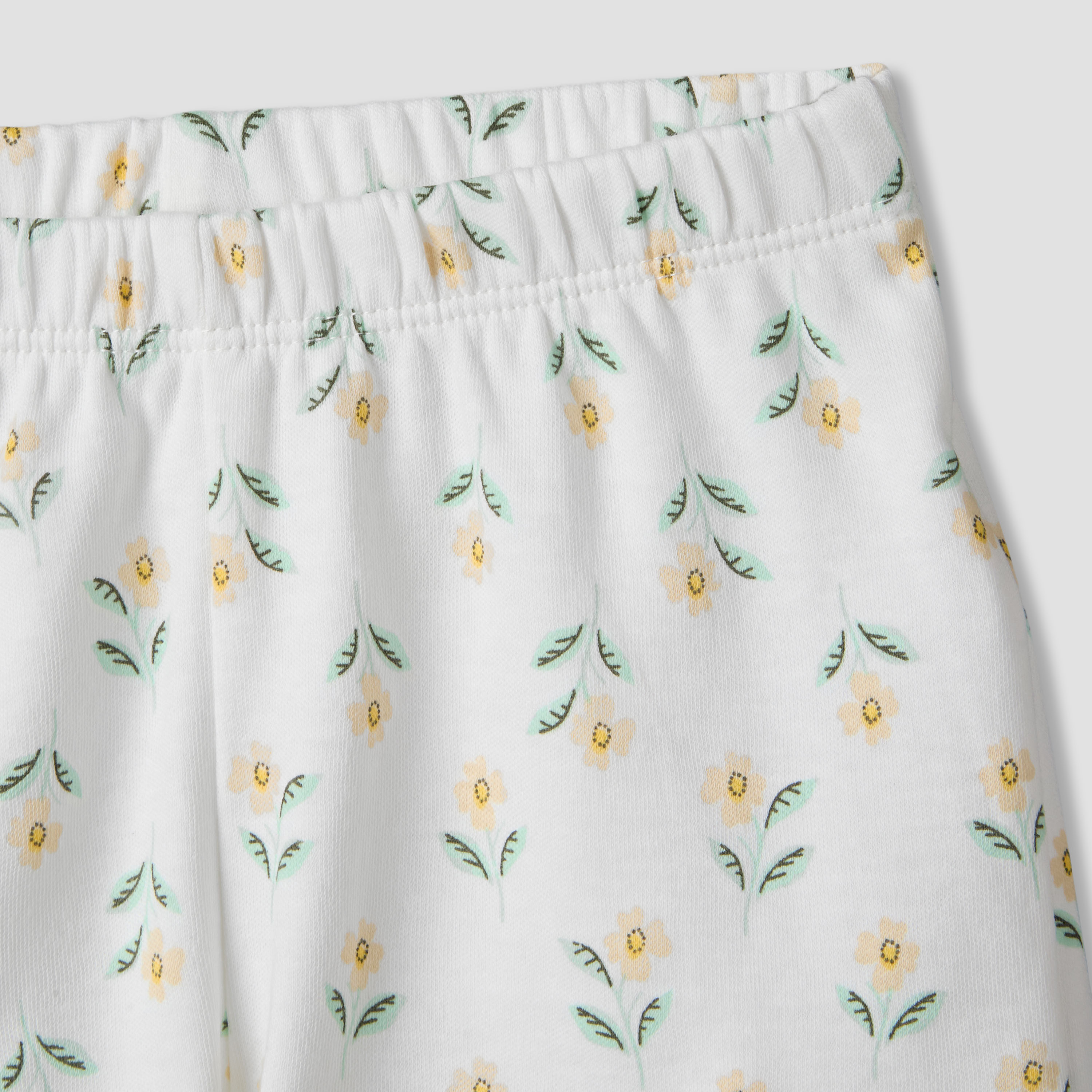 Juniors Round Neck Short Sleeves T-shirt and Shorts Set with Floral Print-baby-girls-clothing-setsandcoords-image-7