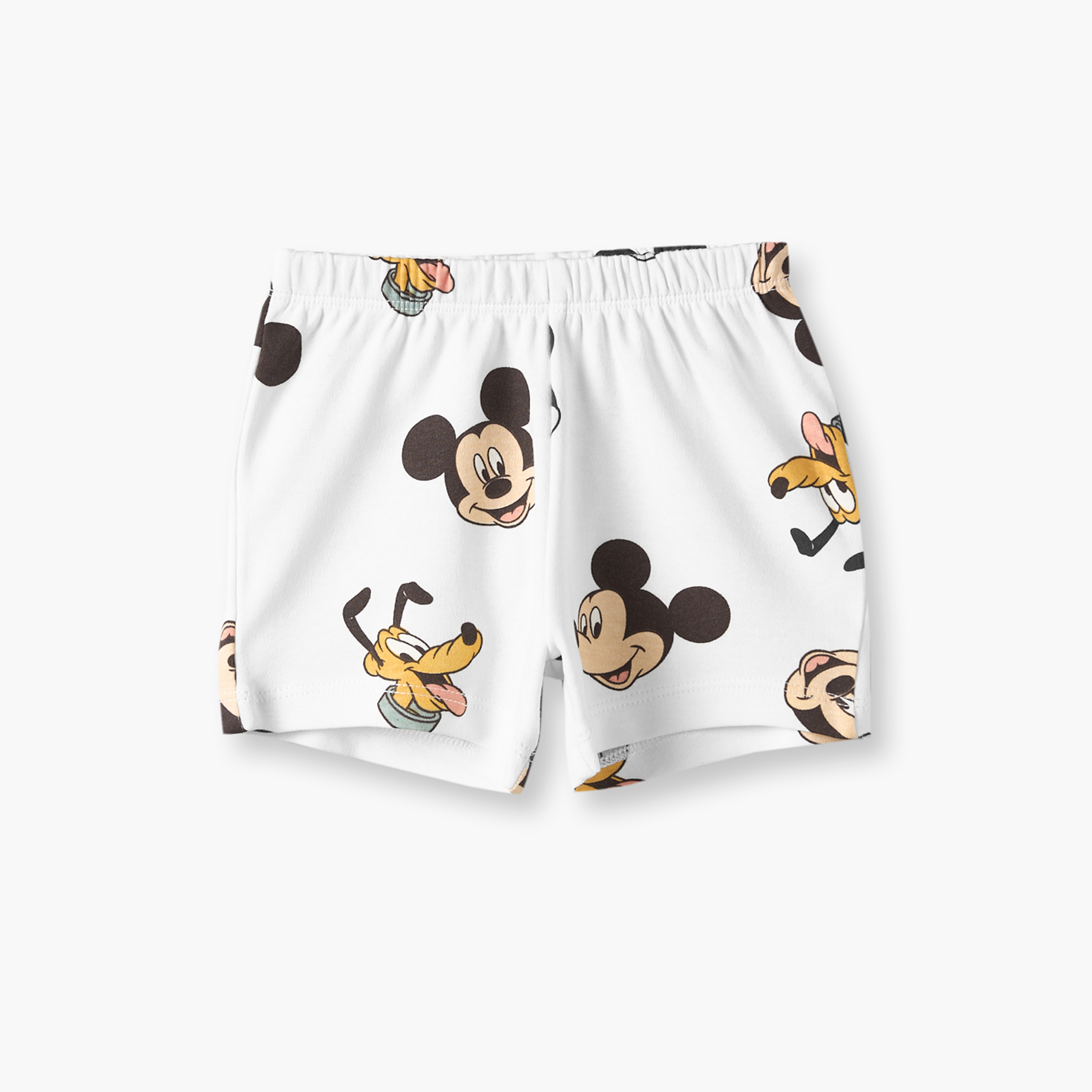 Disney Crew Neck Short Sleeves T-shirt and Shorts Set with Mickey Mouse and Pluto Print-baby-boys-clothing-setsandcoords-image-4
