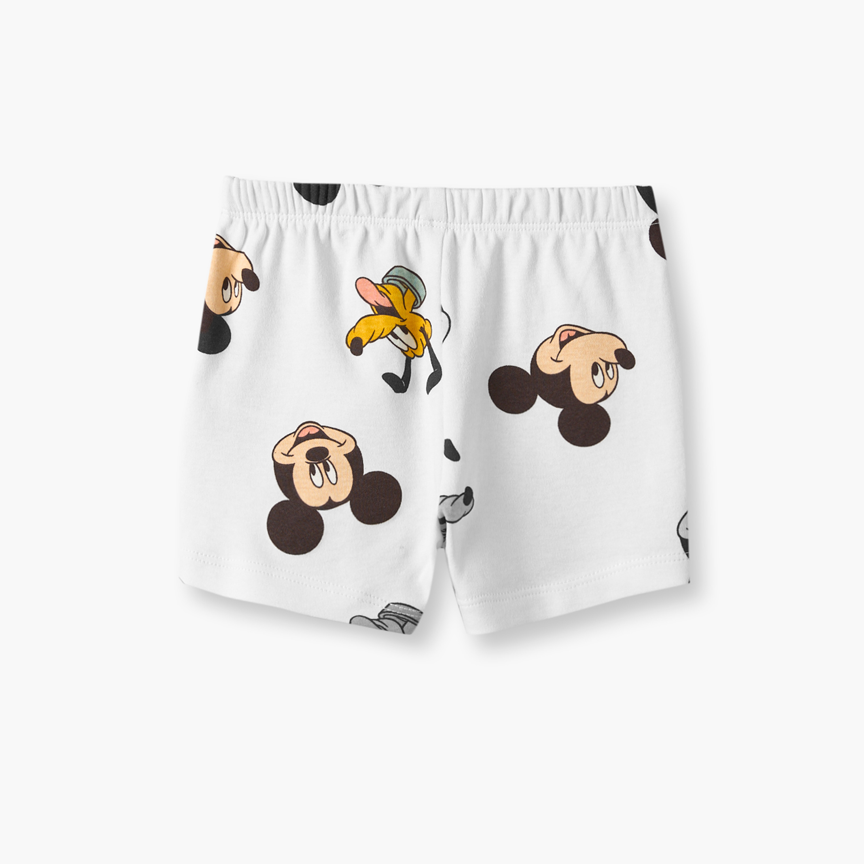 Disney Crew Neck Short Sleeves T-shirt and Shorts Set with Mickey Mouse and Pluto Print-baby-boys-clothing-setsandcoords-image-6